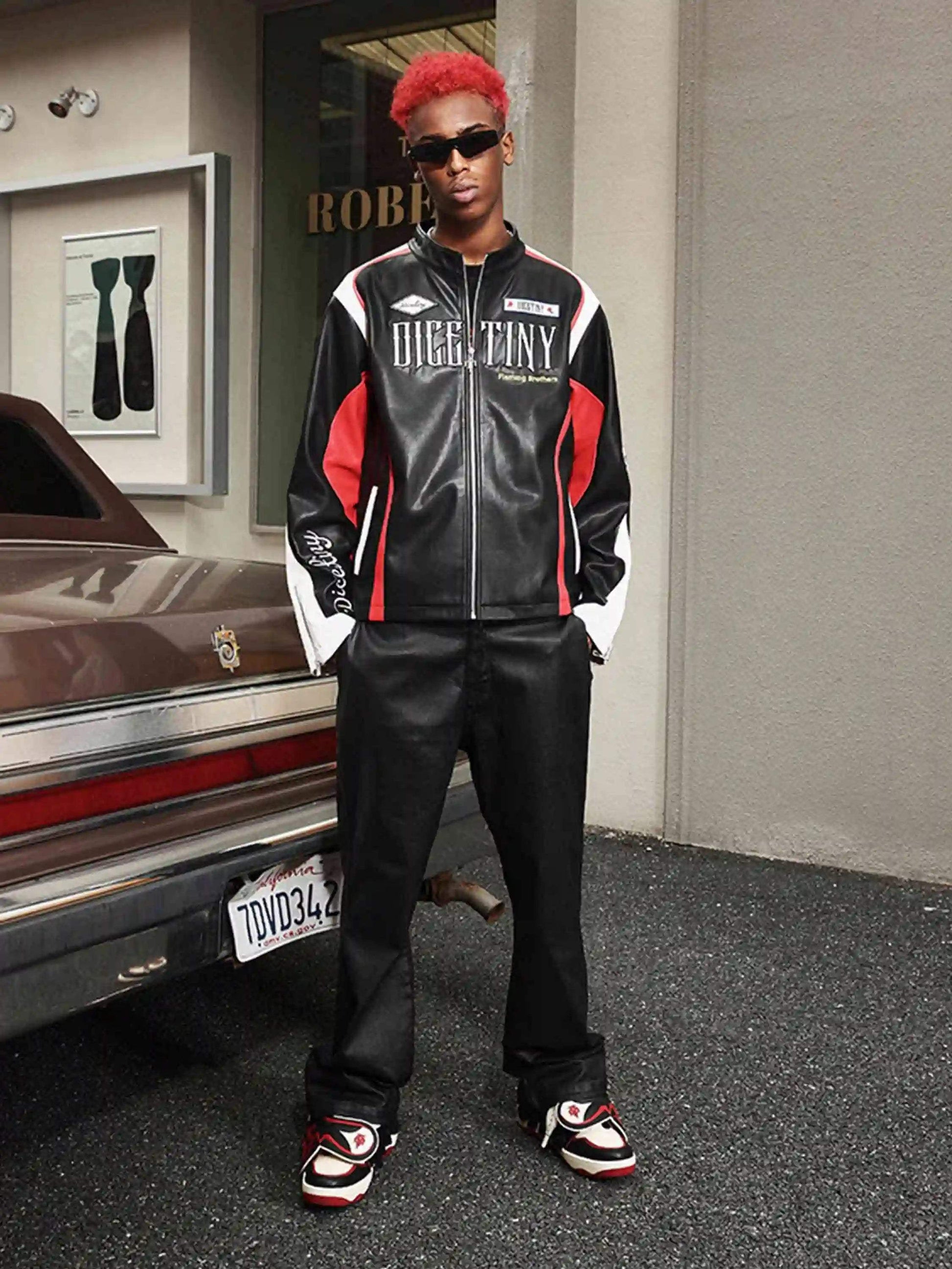 Disguisen American Hip-Hop Motorcycle Coach Jacket