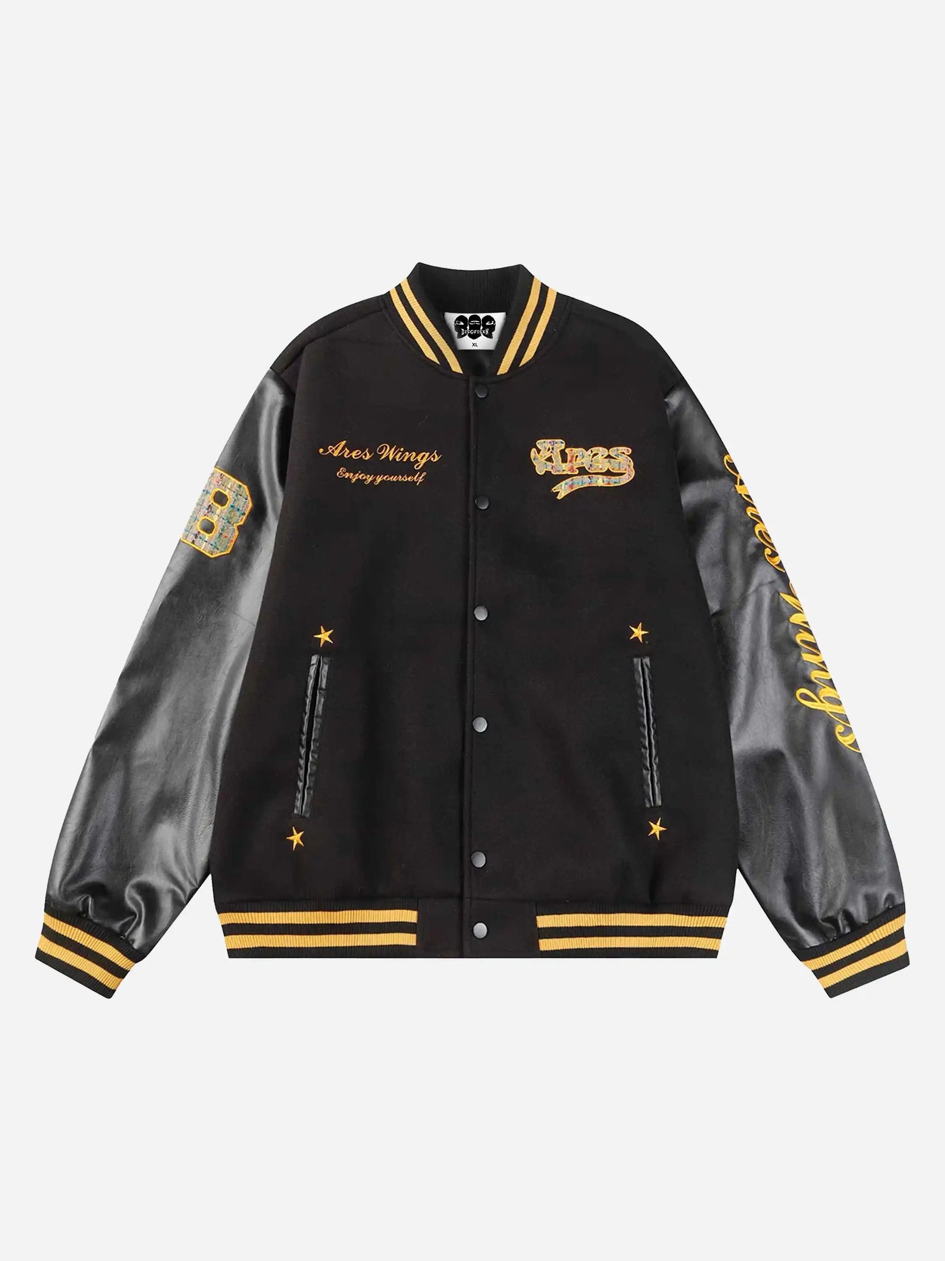 Disguisen American Retro Applique Baseball Jacket