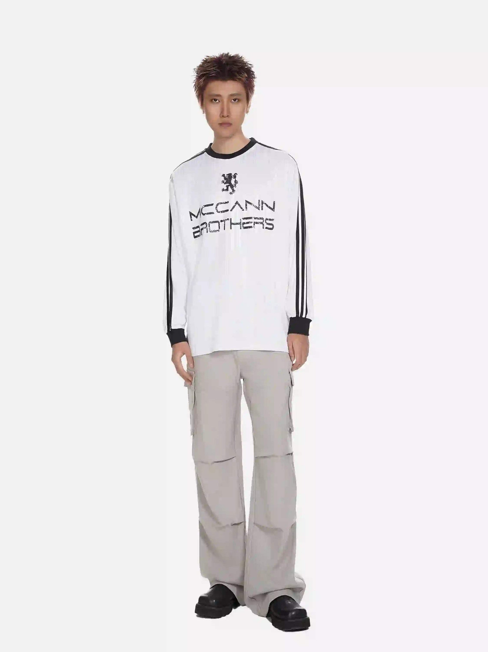 Disguisen American Street Style Printed Long-Sleeved T-Shirt