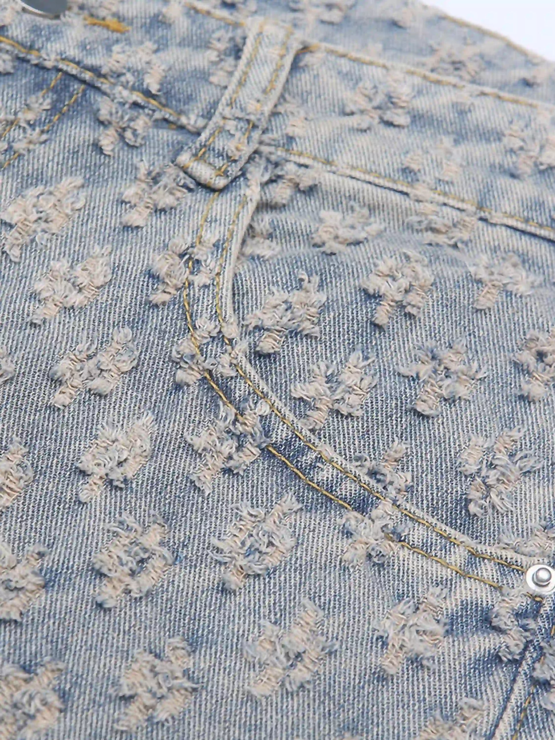 Disguisen American Retro Floral Personalized Jeans