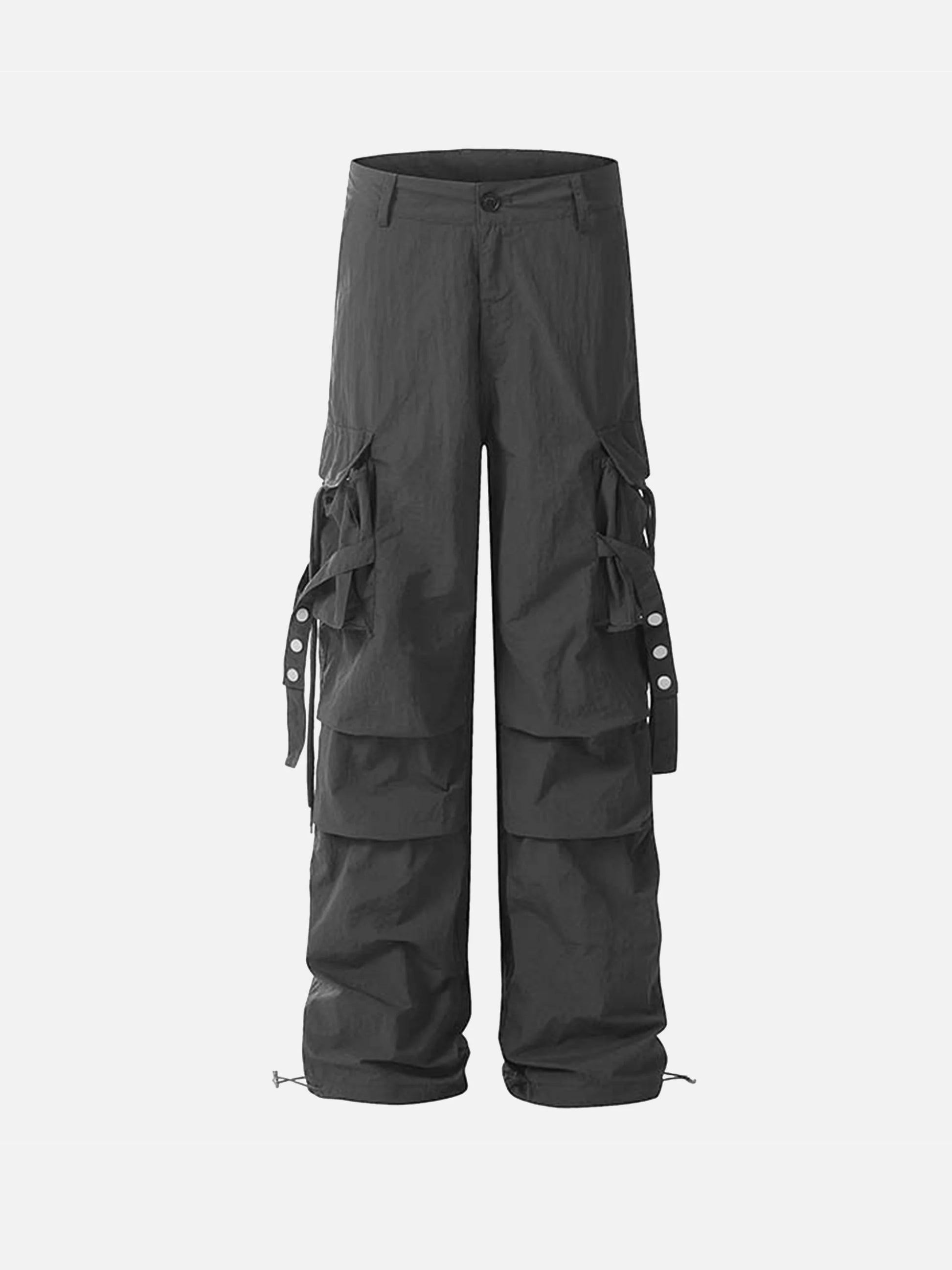 Disguisen Pleated Bandage Drawstring Cargo Pants