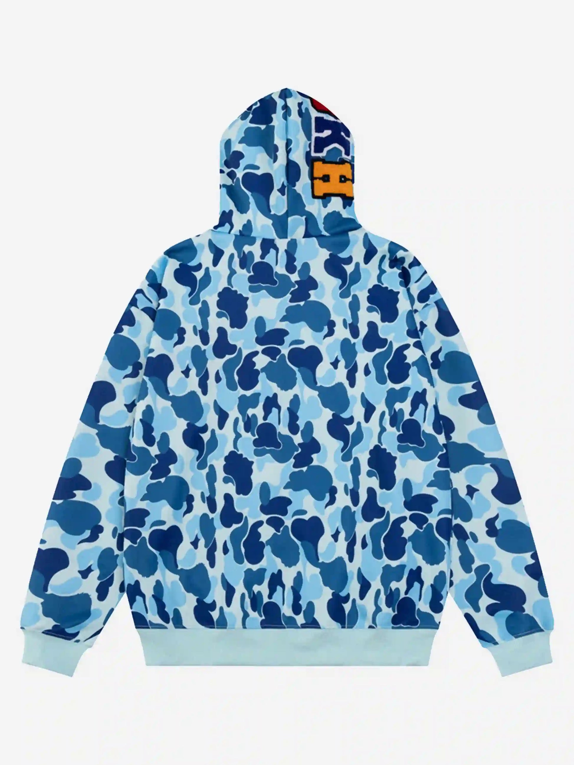 Disguisen Camouflage Double Cap Design Hoodie