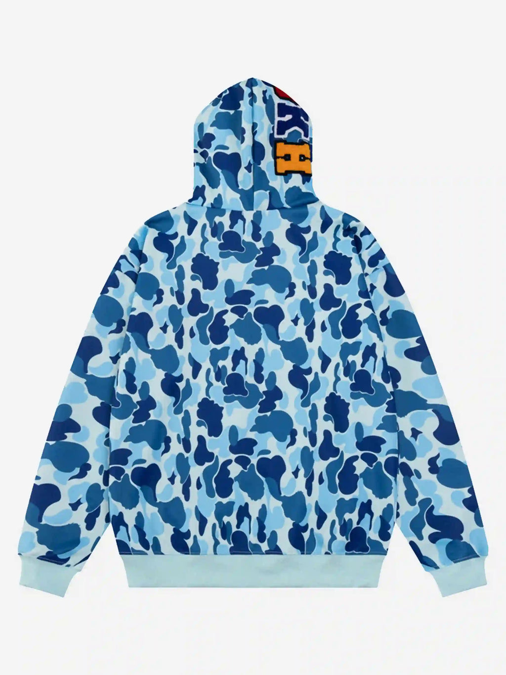 Camouflage Double Cap Design Hoodie
