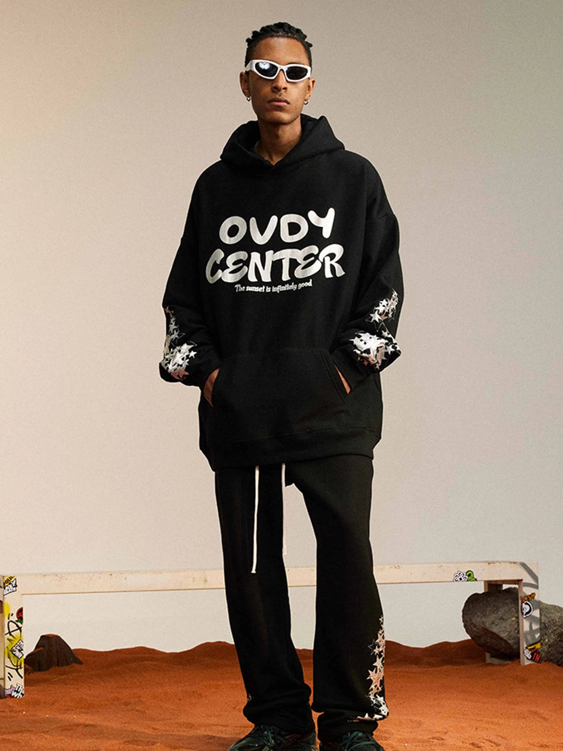 Disguisen Gypsophila Printed Patch Hoodie