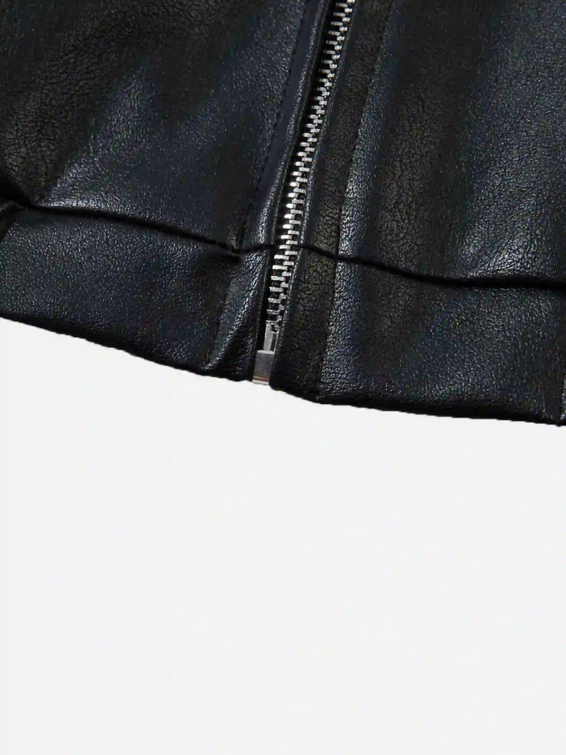 Disguisen Hip-Hop Street Biker Embroidered Leather Jacket