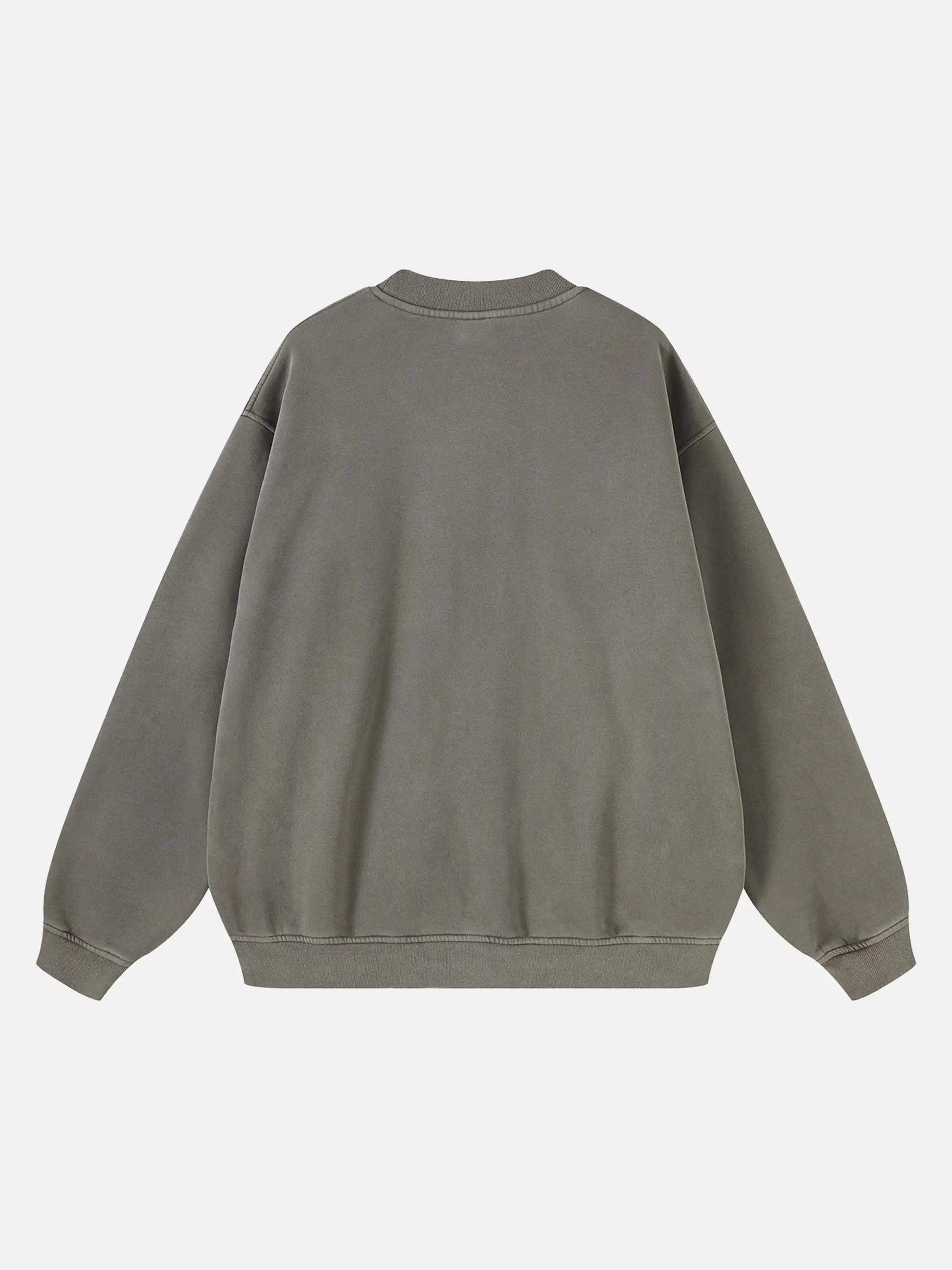 Disguisen Interesting Retro Fleece Sweatshirt