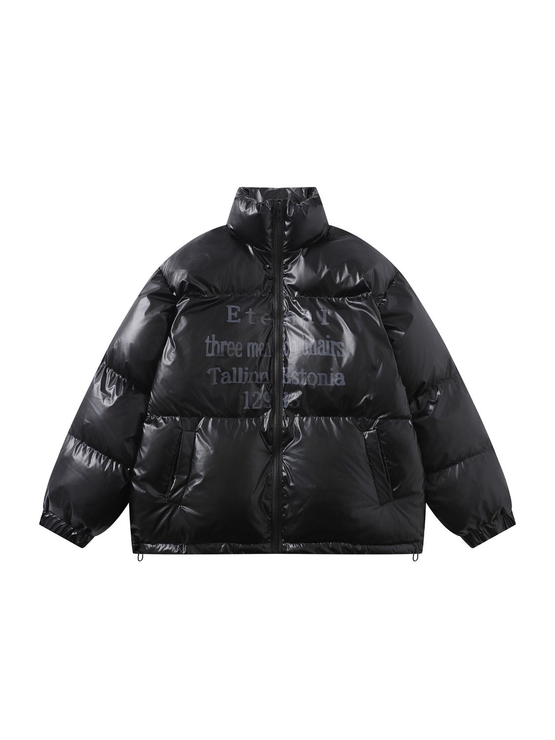Vintage Print Letter Coat