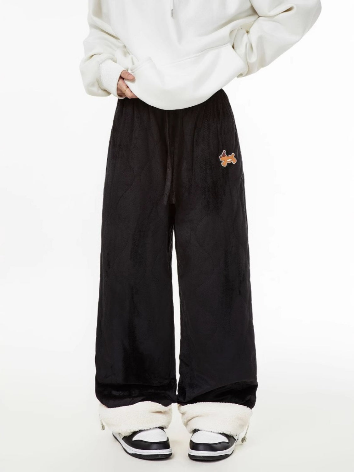 Paneled Padded Sweatpants