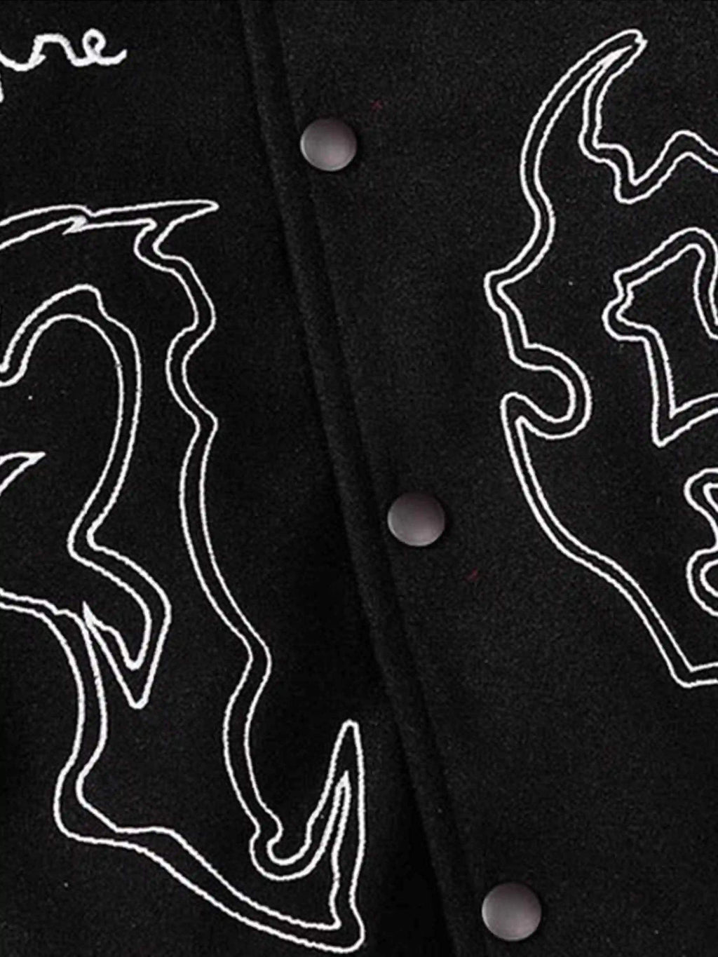 Symbol Embroidery PU Leather Racing Jacket