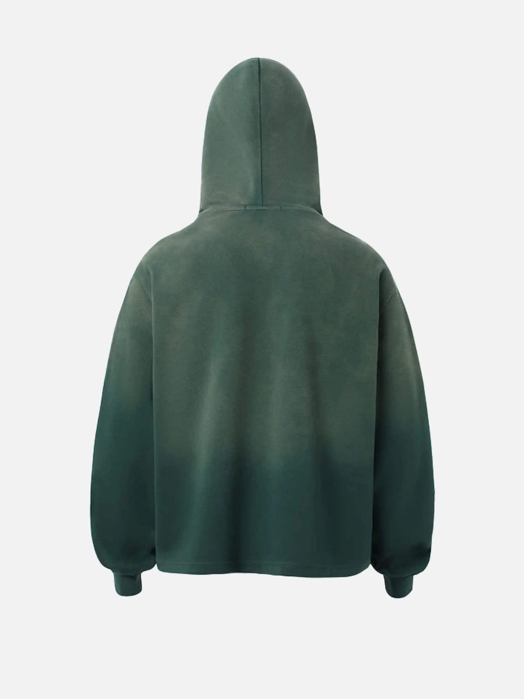 Graffiti Letter Gradient Distressed Hoodie