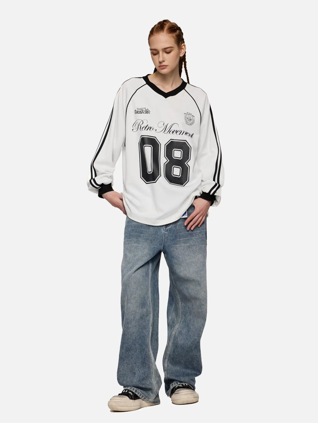 Disguisen Street American Long-Sleeved Jersey T-Shirt