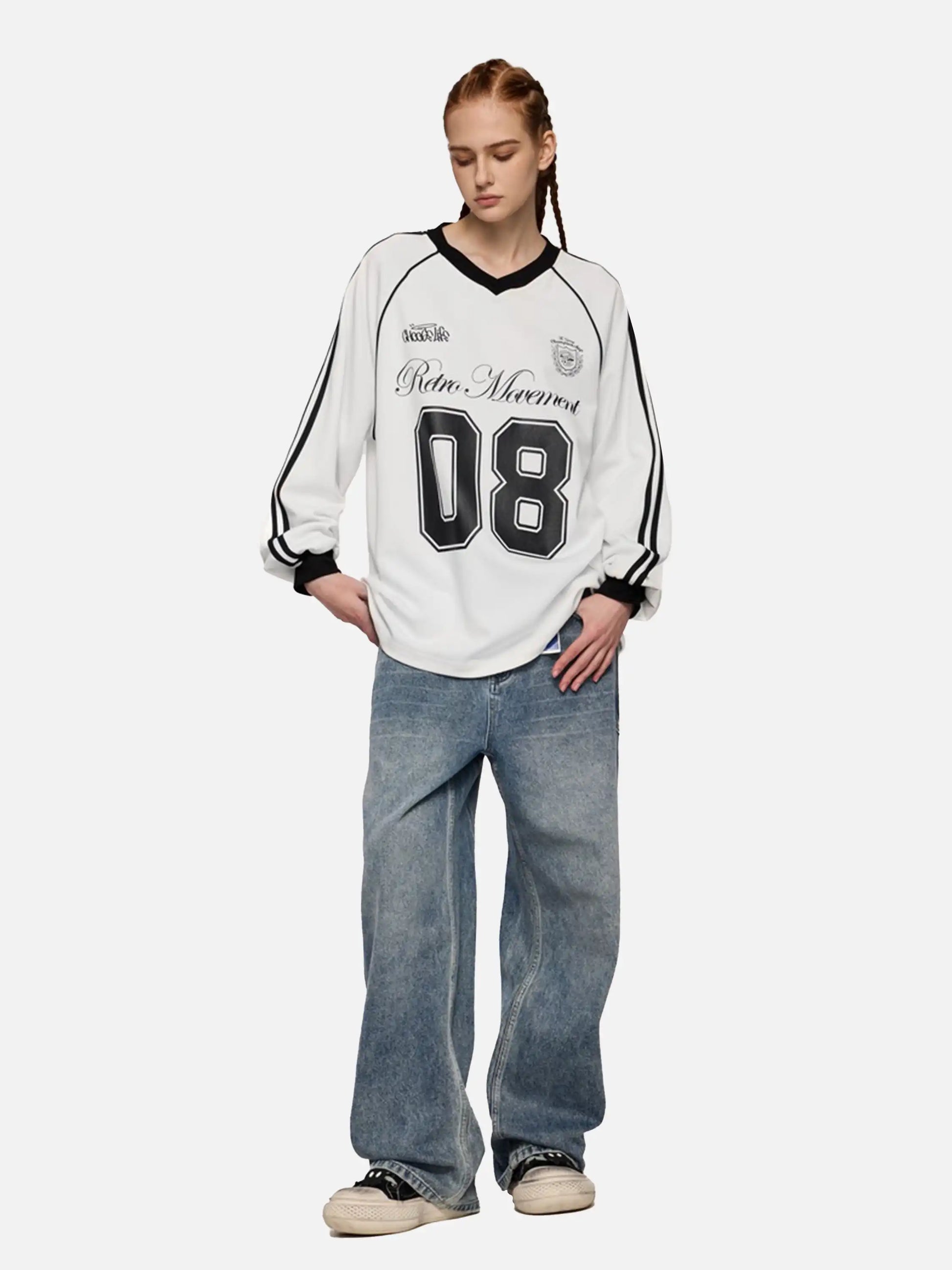 Disguisen Street American Long-Sleeved Jersey T-Shirt