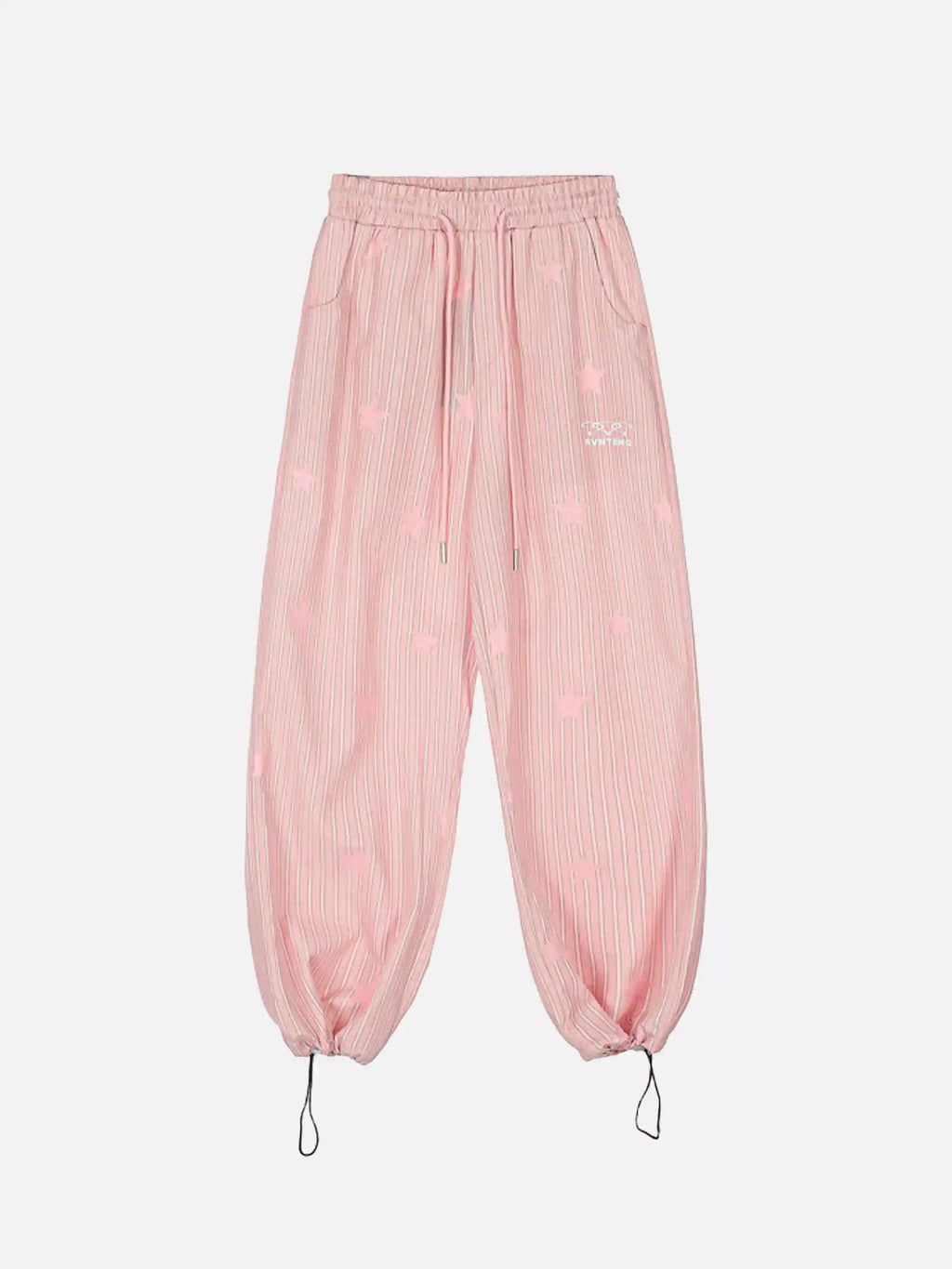 Disguisen Street Retro Star Vertical Stripes Trousers
