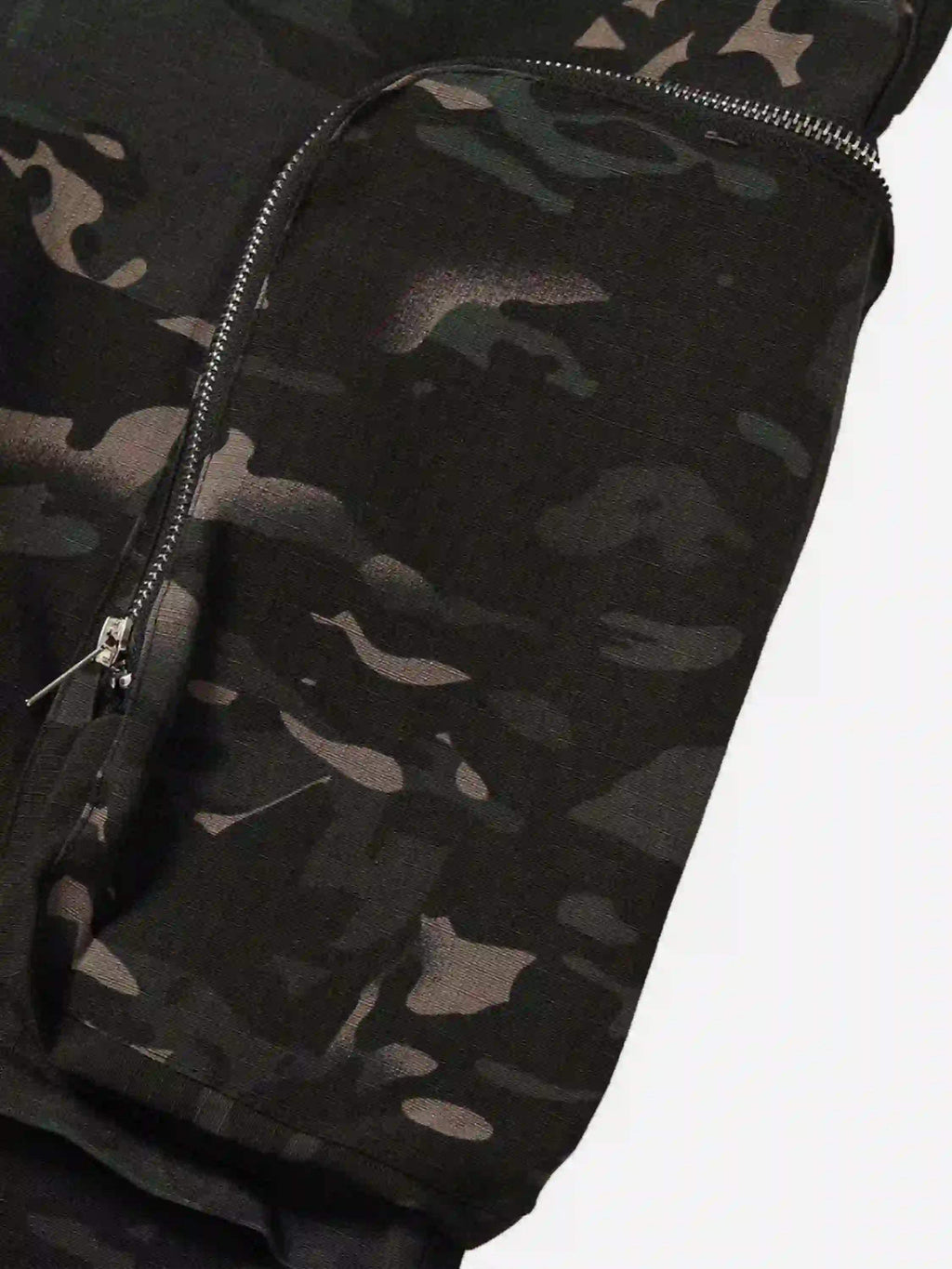Disguisen Street Dark Camouflage Zipper Cargo Pants