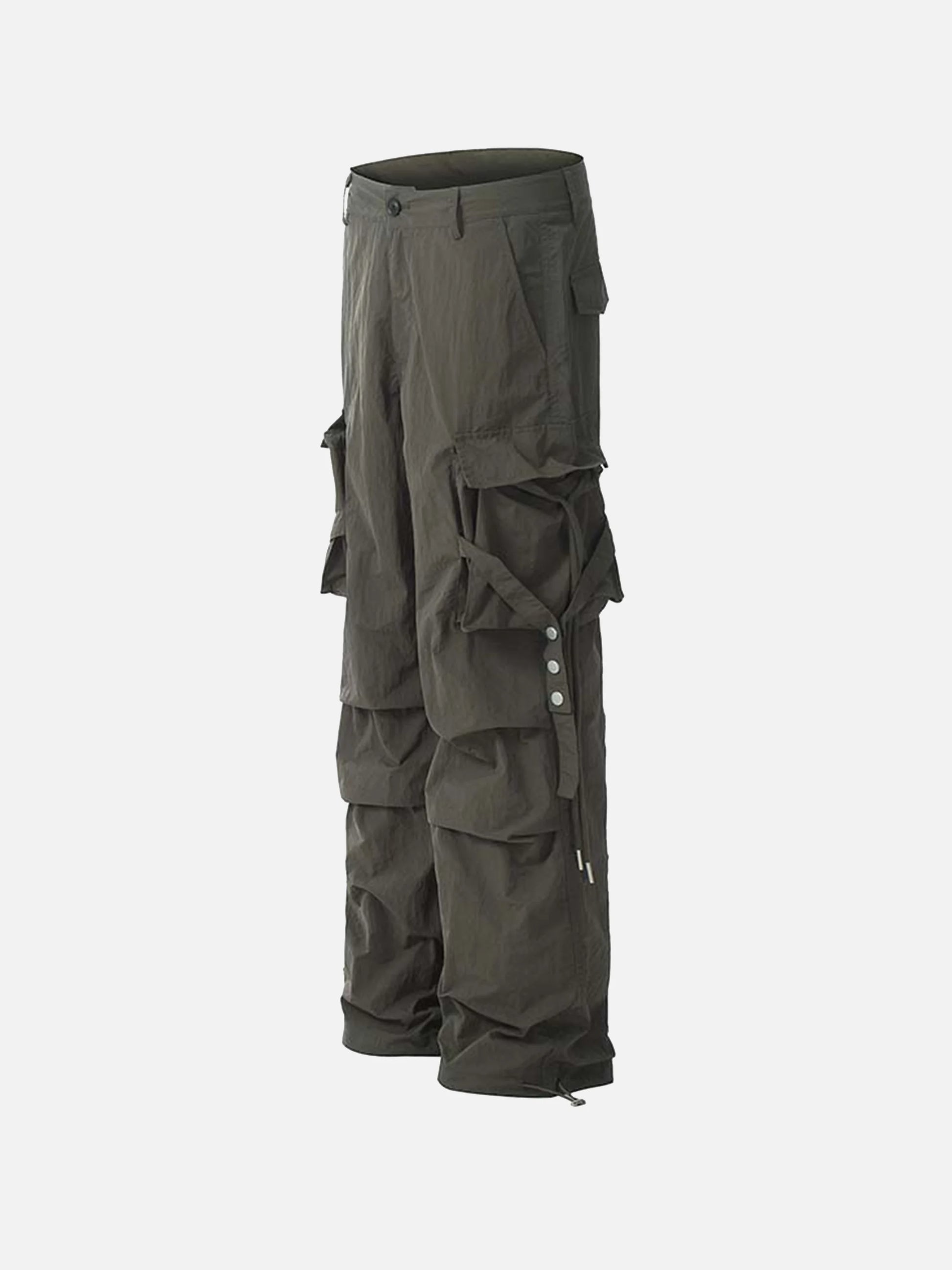 Disguisen Pleated Bandage Drawstring Cargo Pants