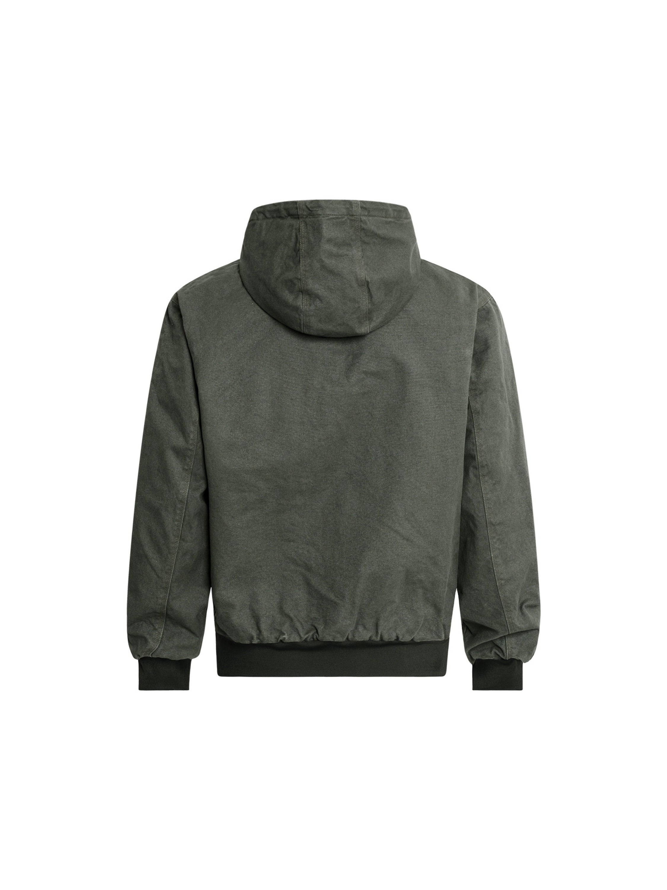 Washed Distressed Quilted Jacket