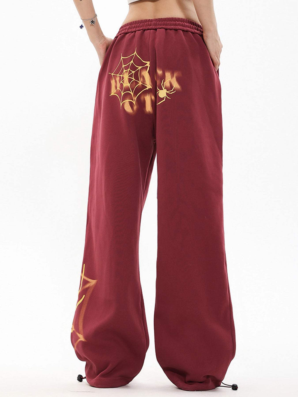 Pantaloni casual con design retrò Disguisen Spider