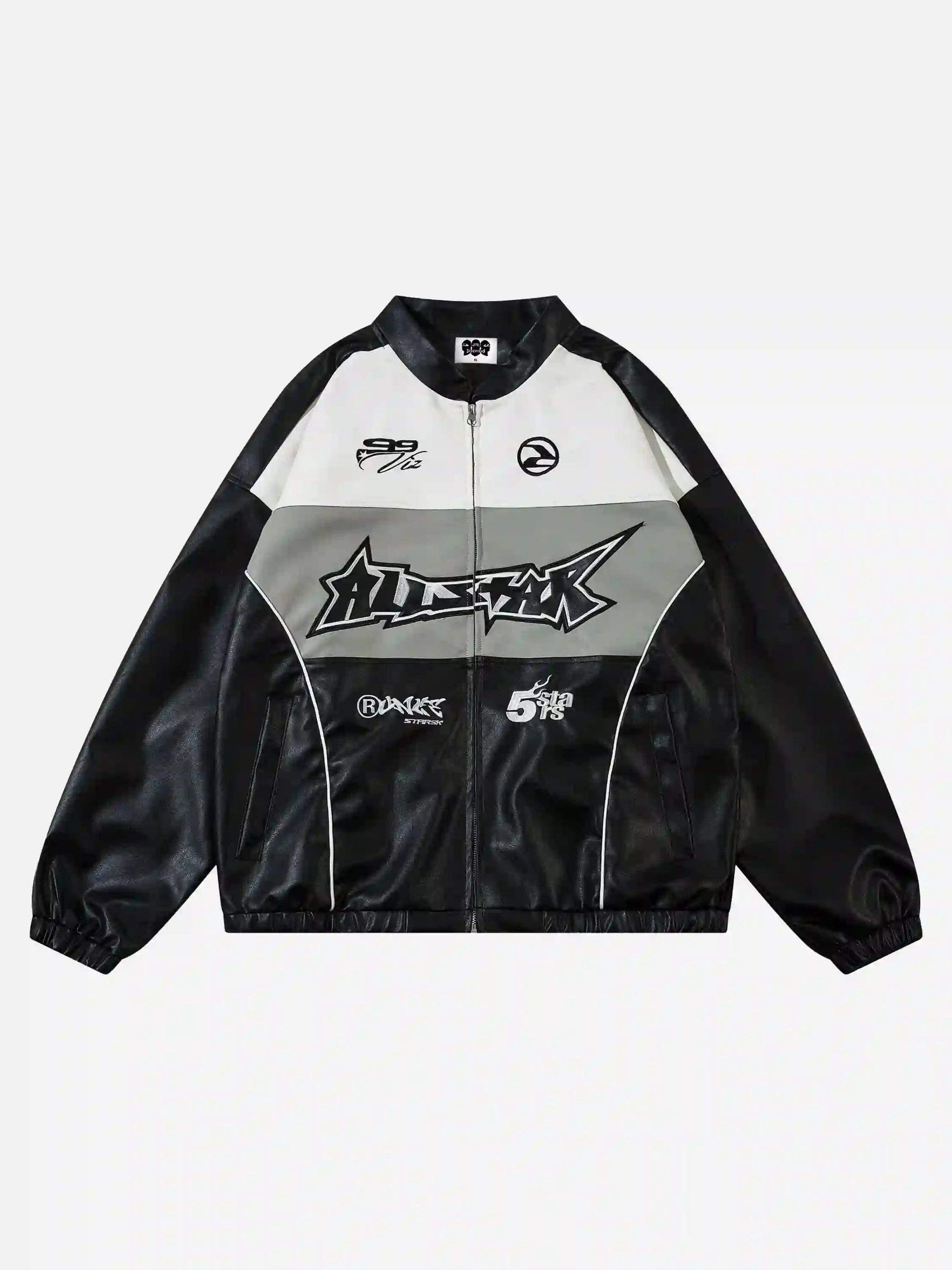 Stitching Pu Motorcycle Jacket