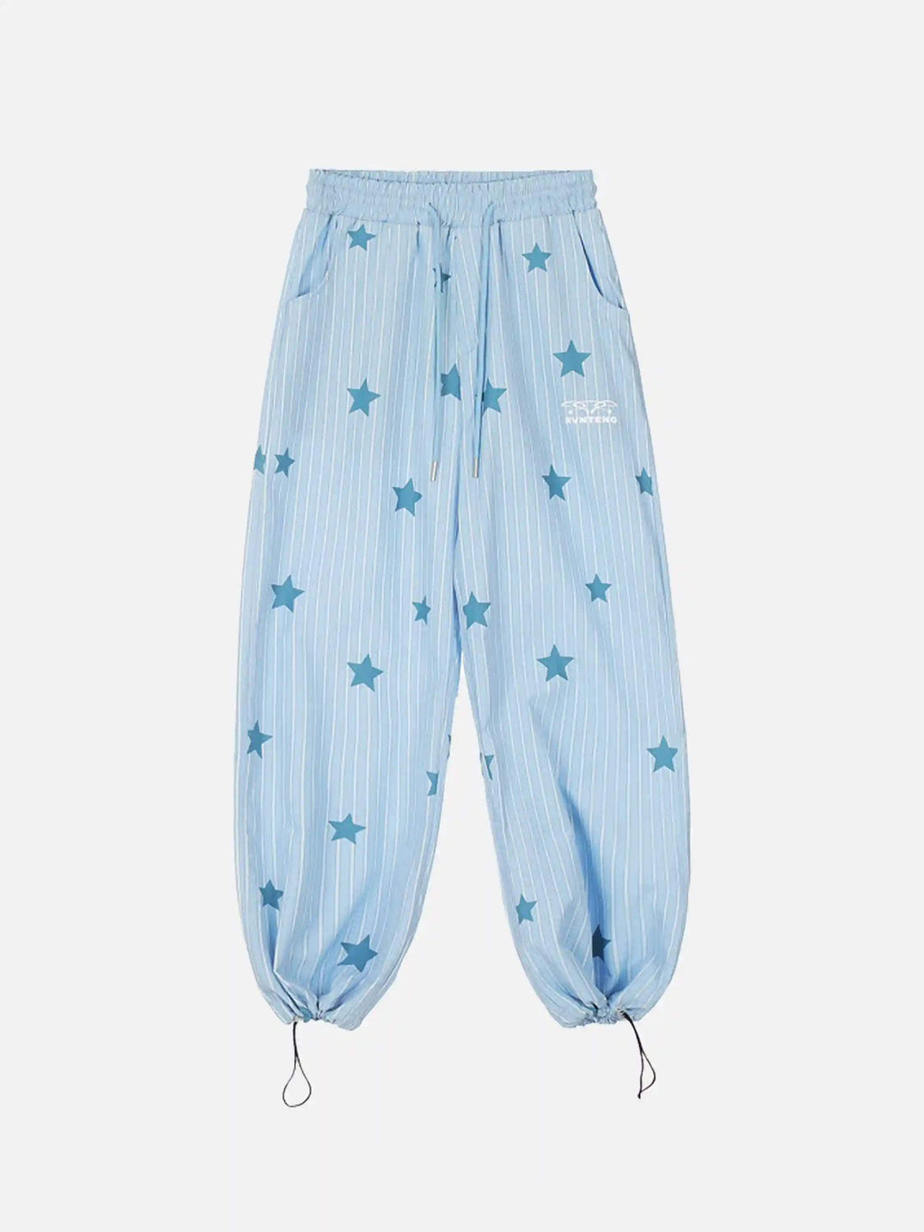 Disguisen Street Retro Star Vertical Stripes Trousers