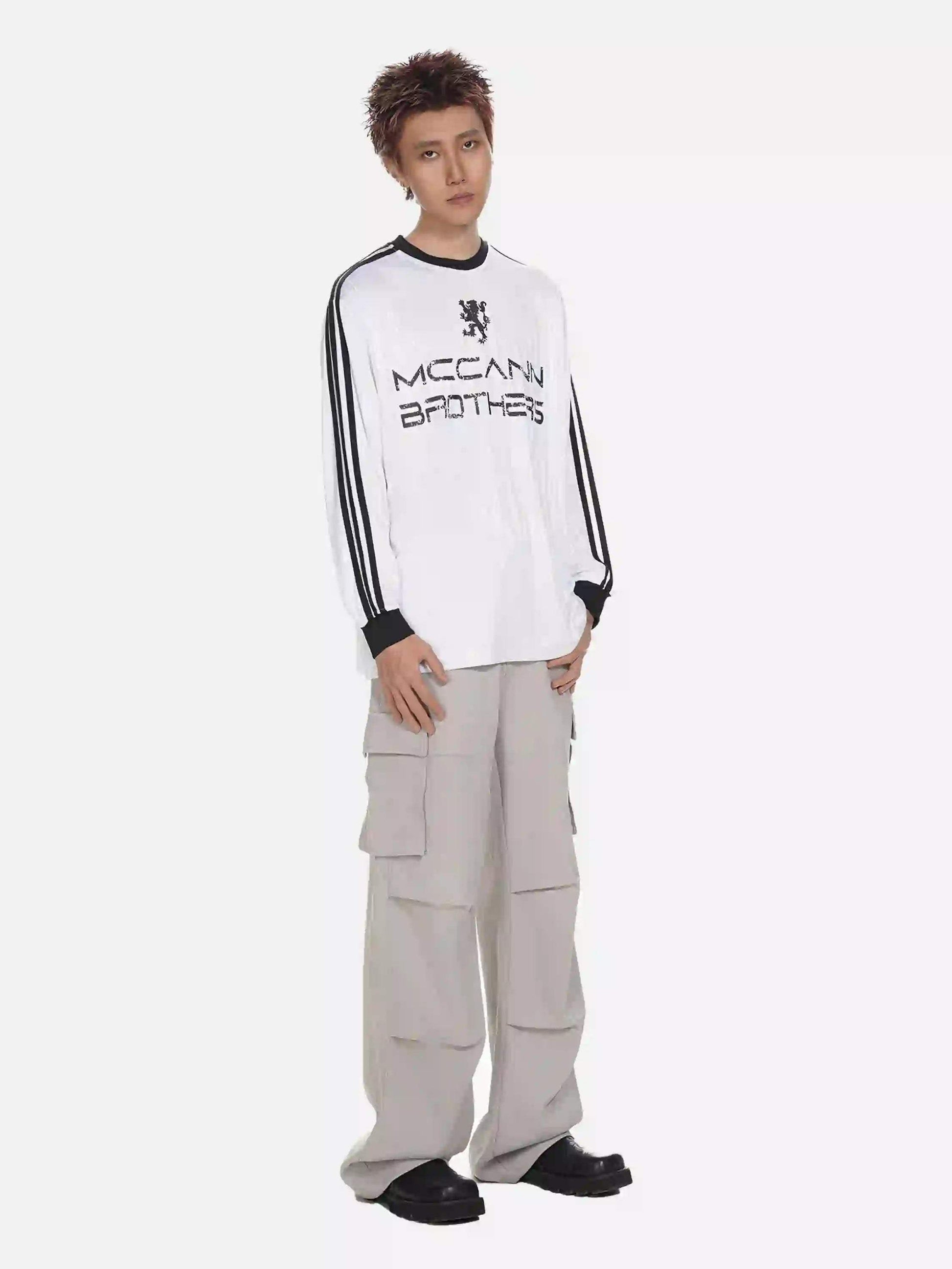 Disguisen American Street Style Printed Long-Sleeved T-Shirt