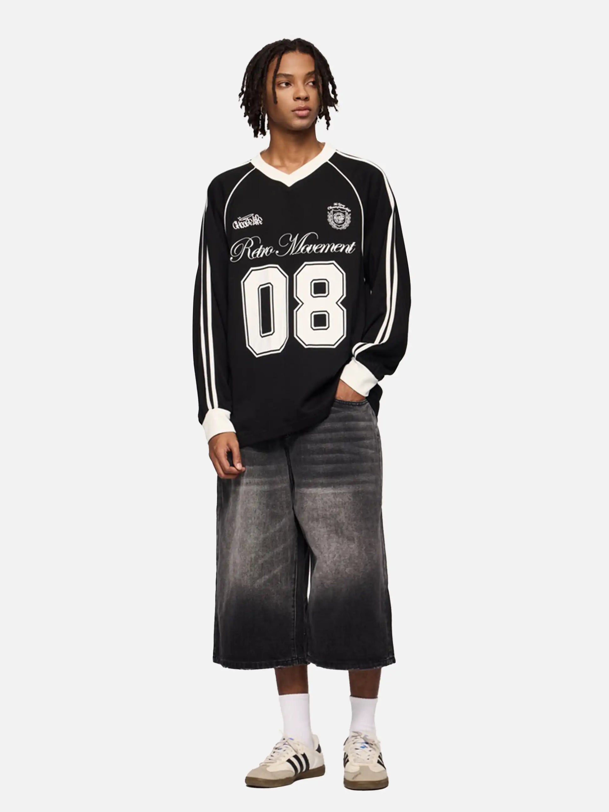 Disguisen Street American Long-Sleeved Jersey T-Shirt