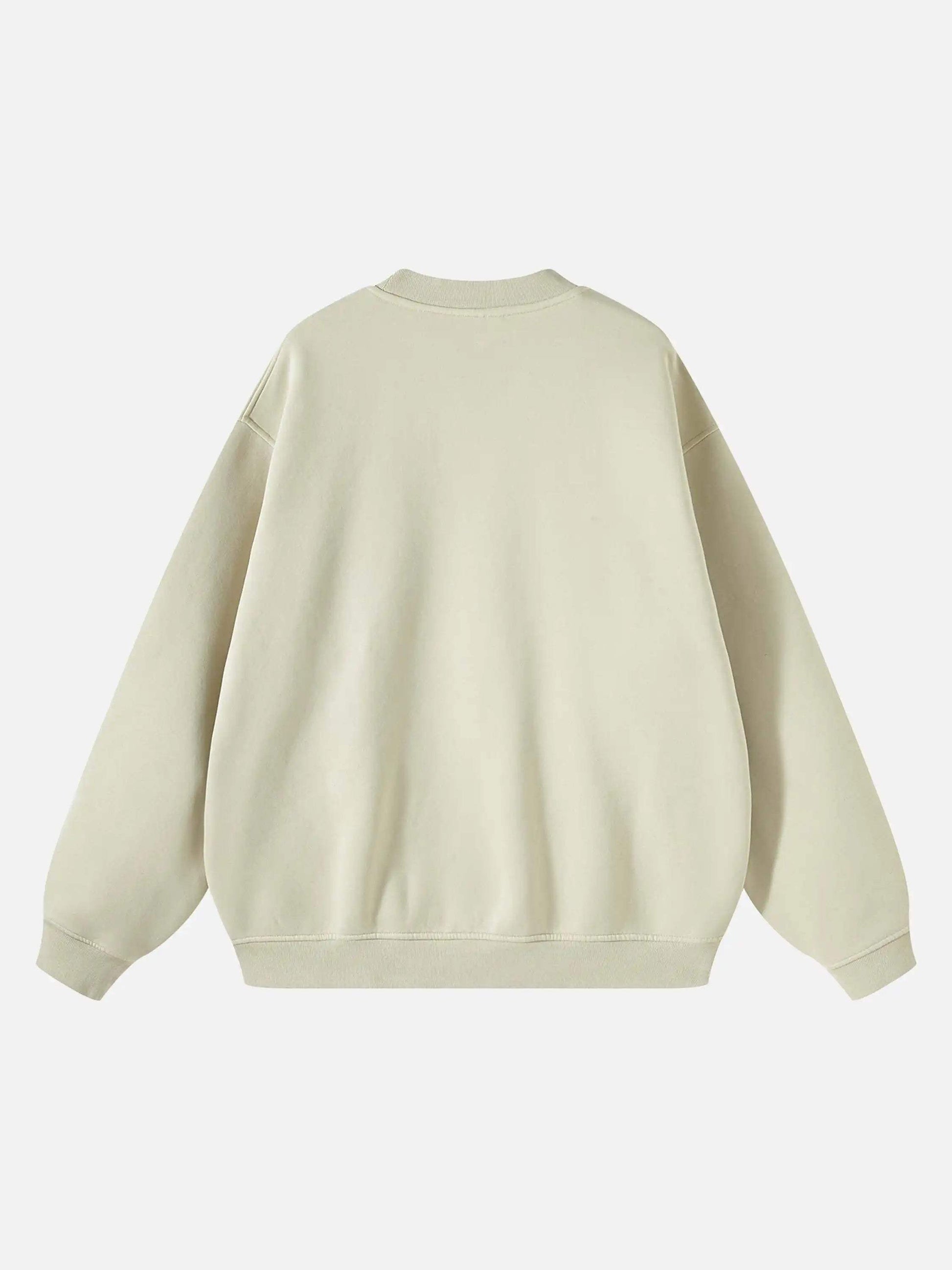 Disguisen Interesting Retro Fleece Sweatshirt