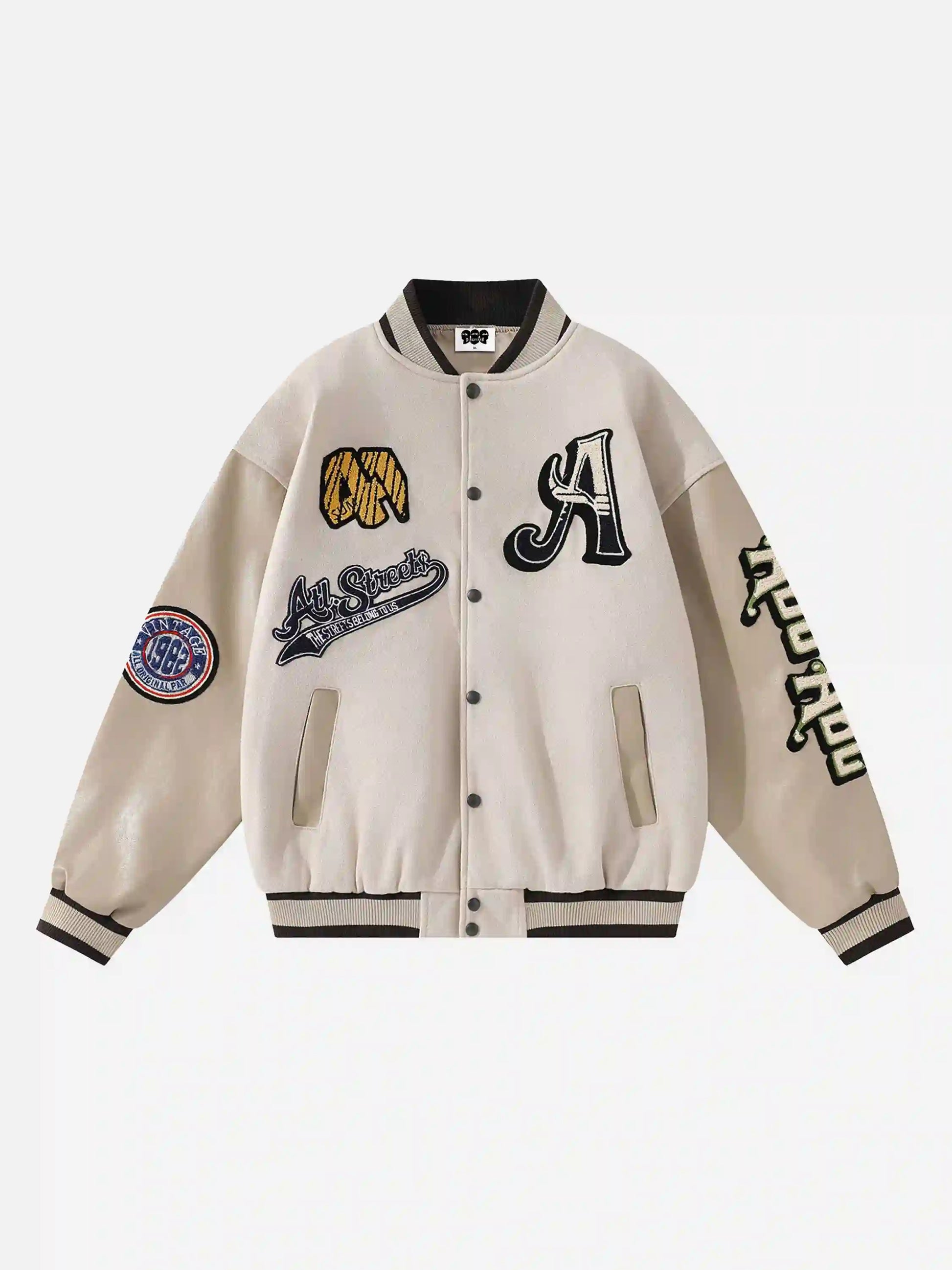 Disguisen Vintage Embroidered Baseball Jacket