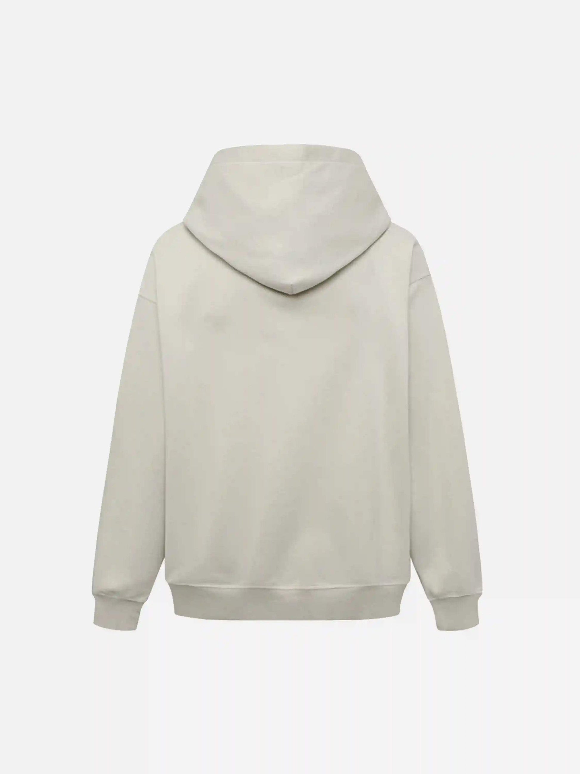 Disguisen Distressed 3D Steel Print Hip-Hop Pullover Hoodie