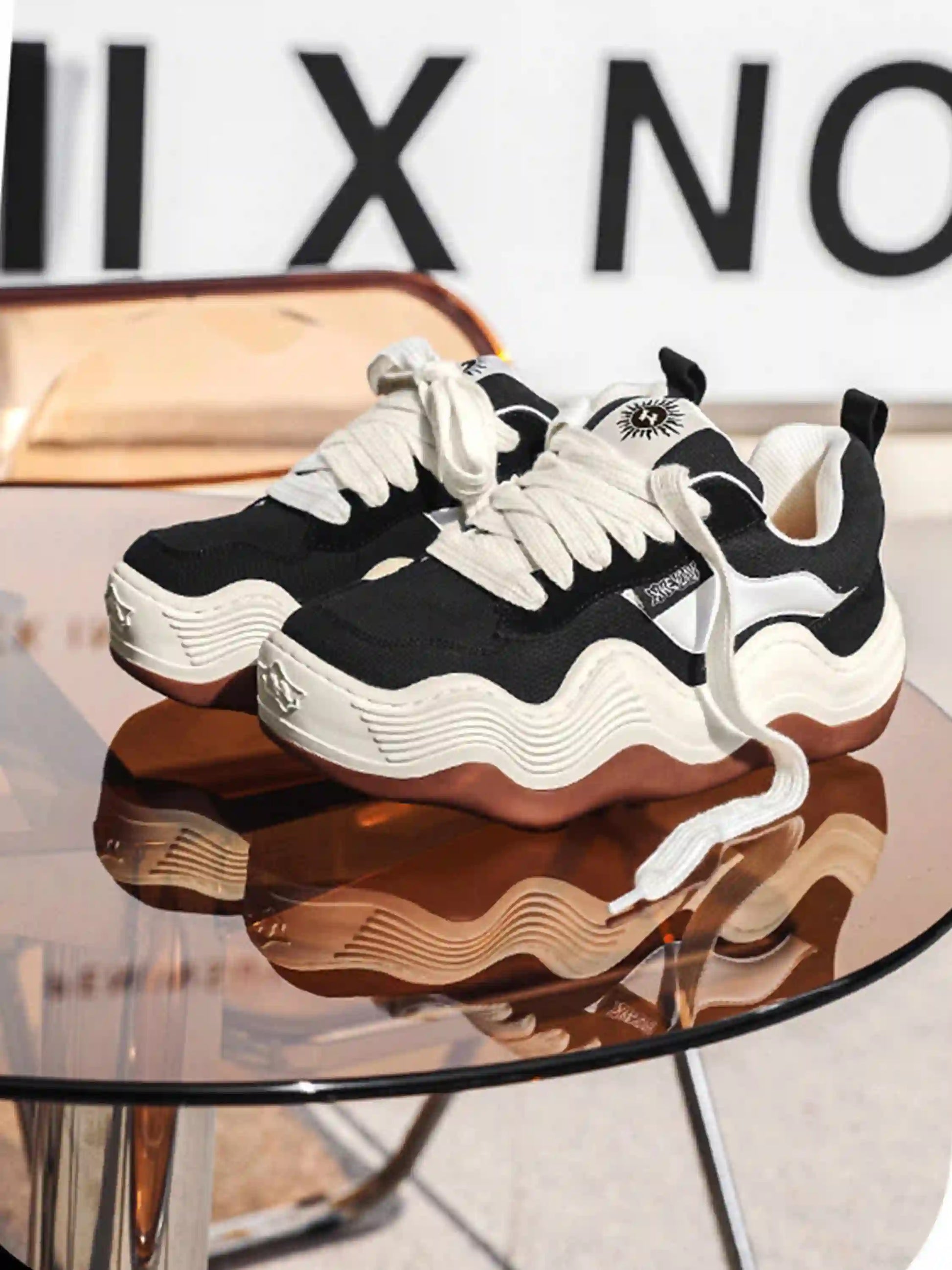 Disguisen Big Wave Contrast Color Sneakers