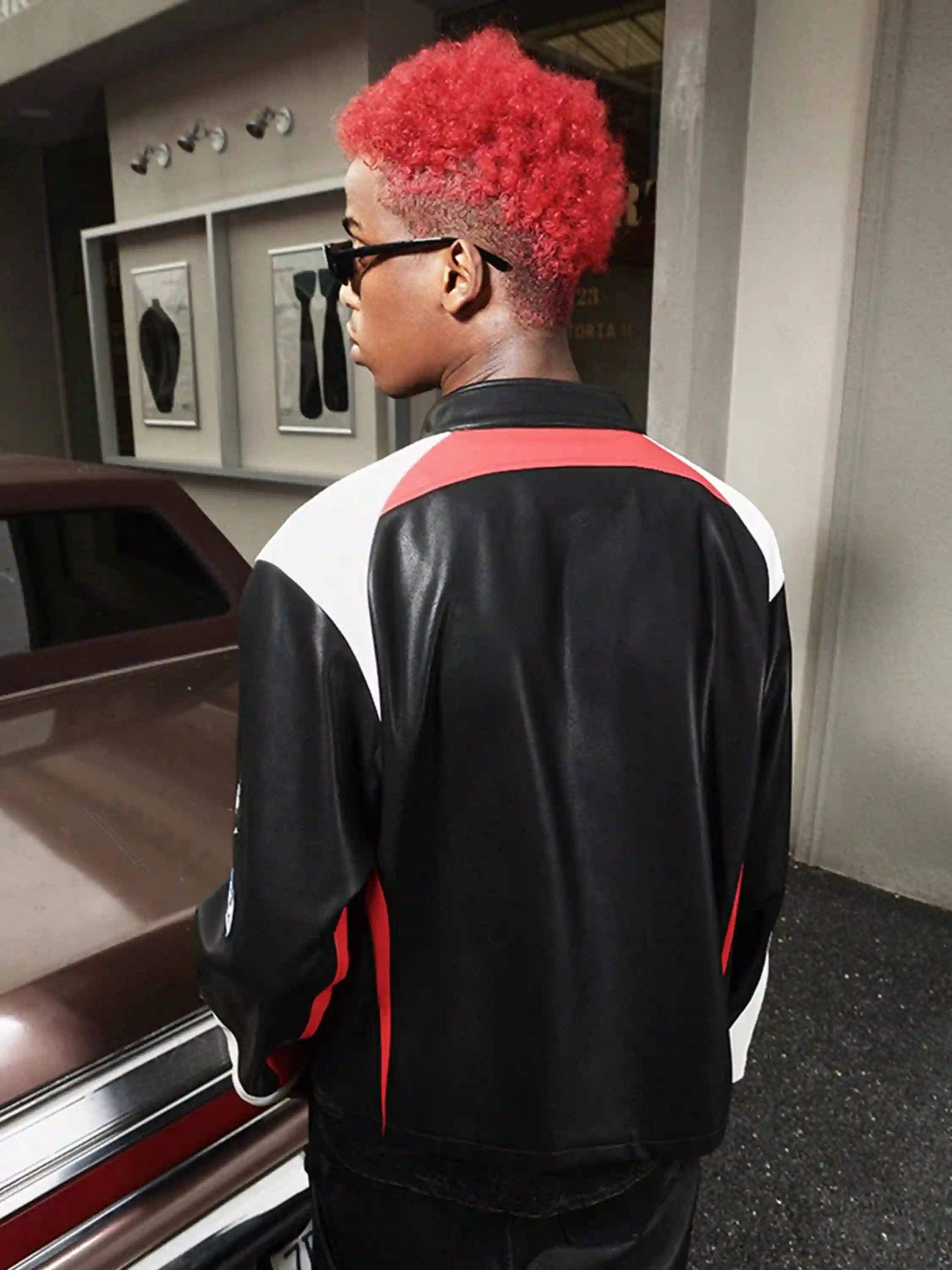 Disguisen American Hip-Hop Motorcycle Coach Jacket
