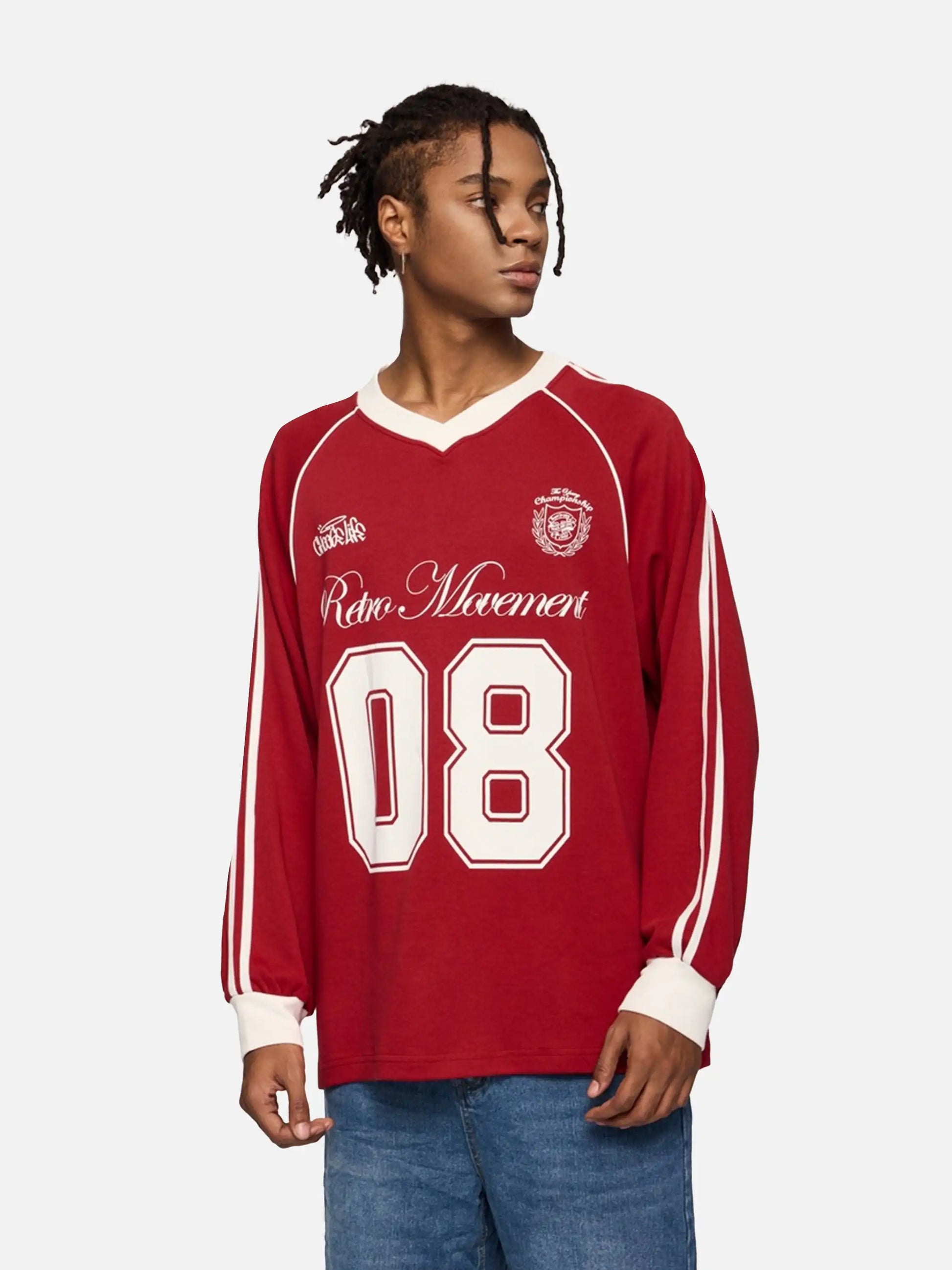 Disguisen Street American Long-Sleeved Jersey T-Shirt