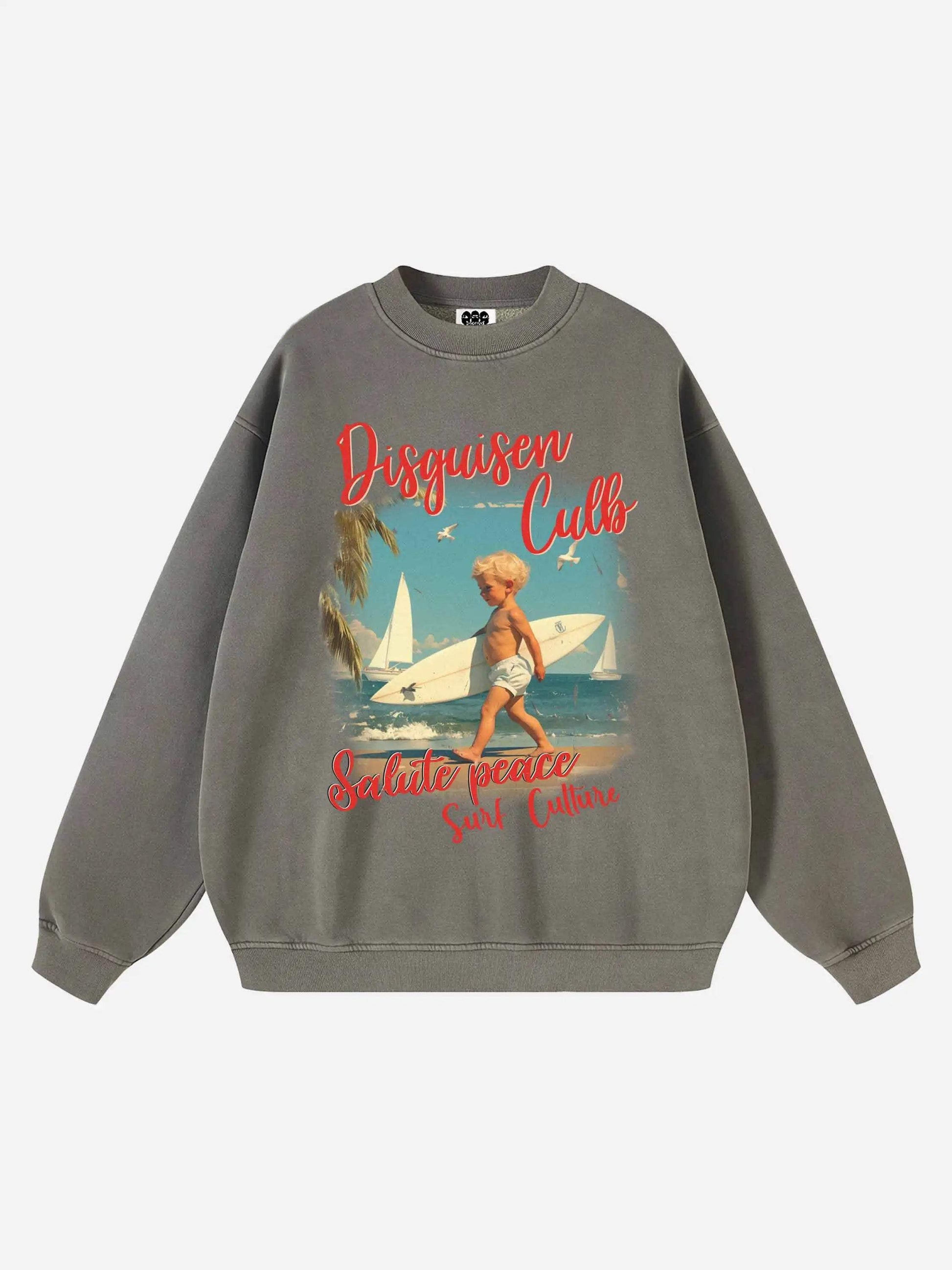 Disguisen Interesting Retro Fleece Sweatshirt