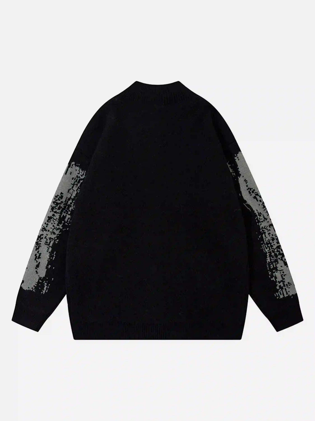 Disguisen High Street Abstract Pattern Zipper Stand Collar Cardigan