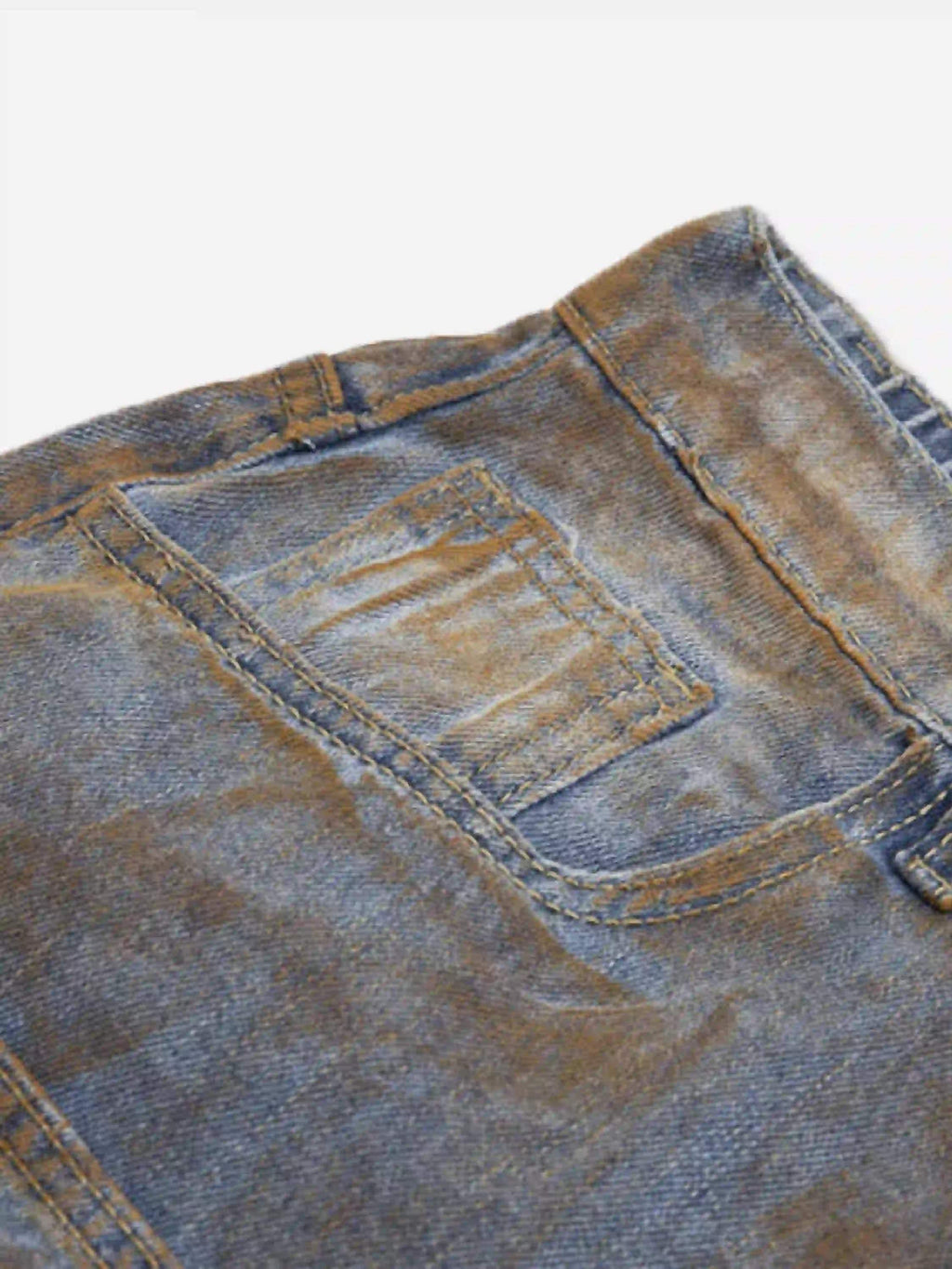Disguisen American Style Wasteland Style Wide-Leg Denim Jorts