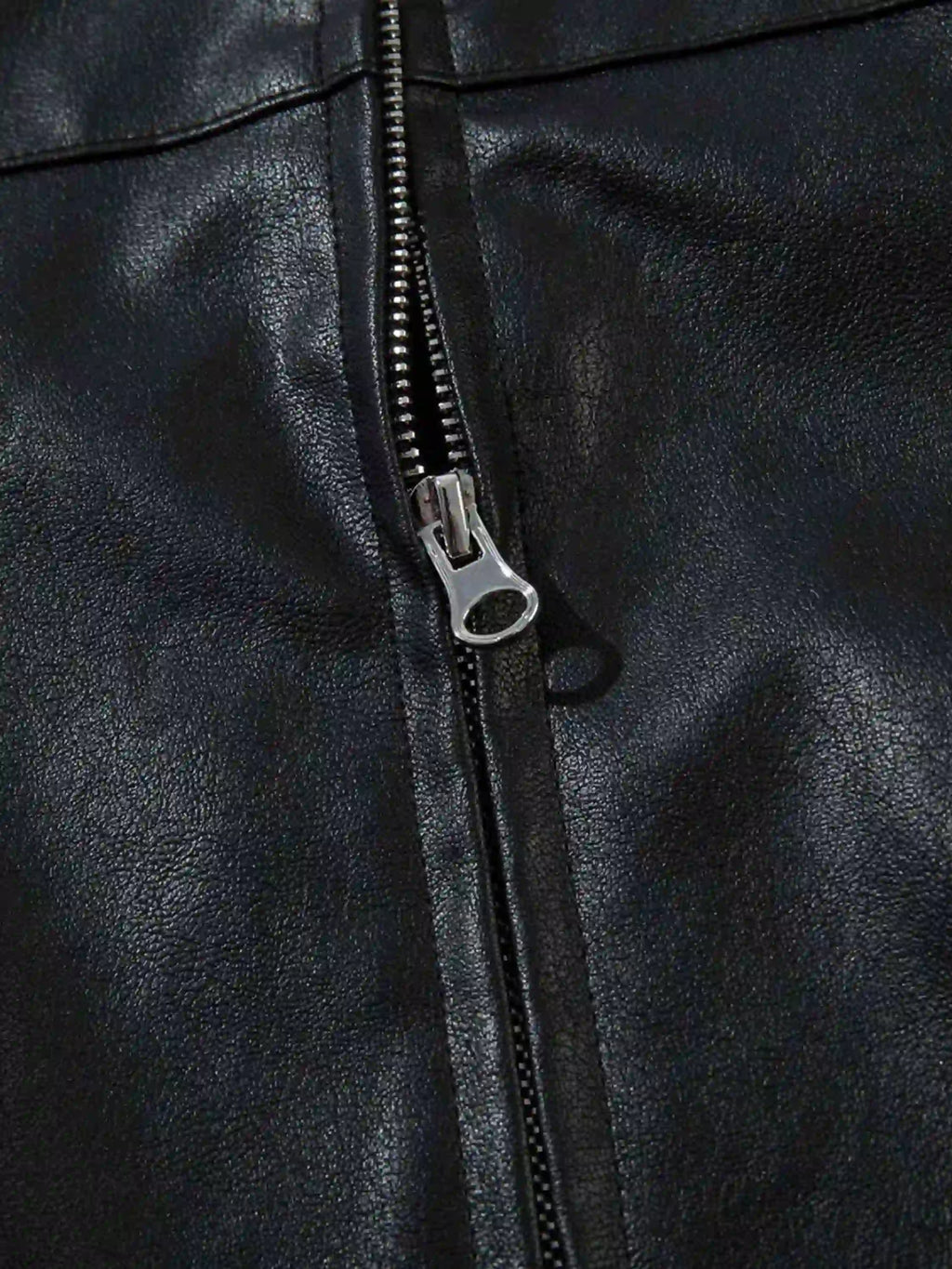 Disguisen Hip-Hop Street Biker Embroidered Leather Jacket
