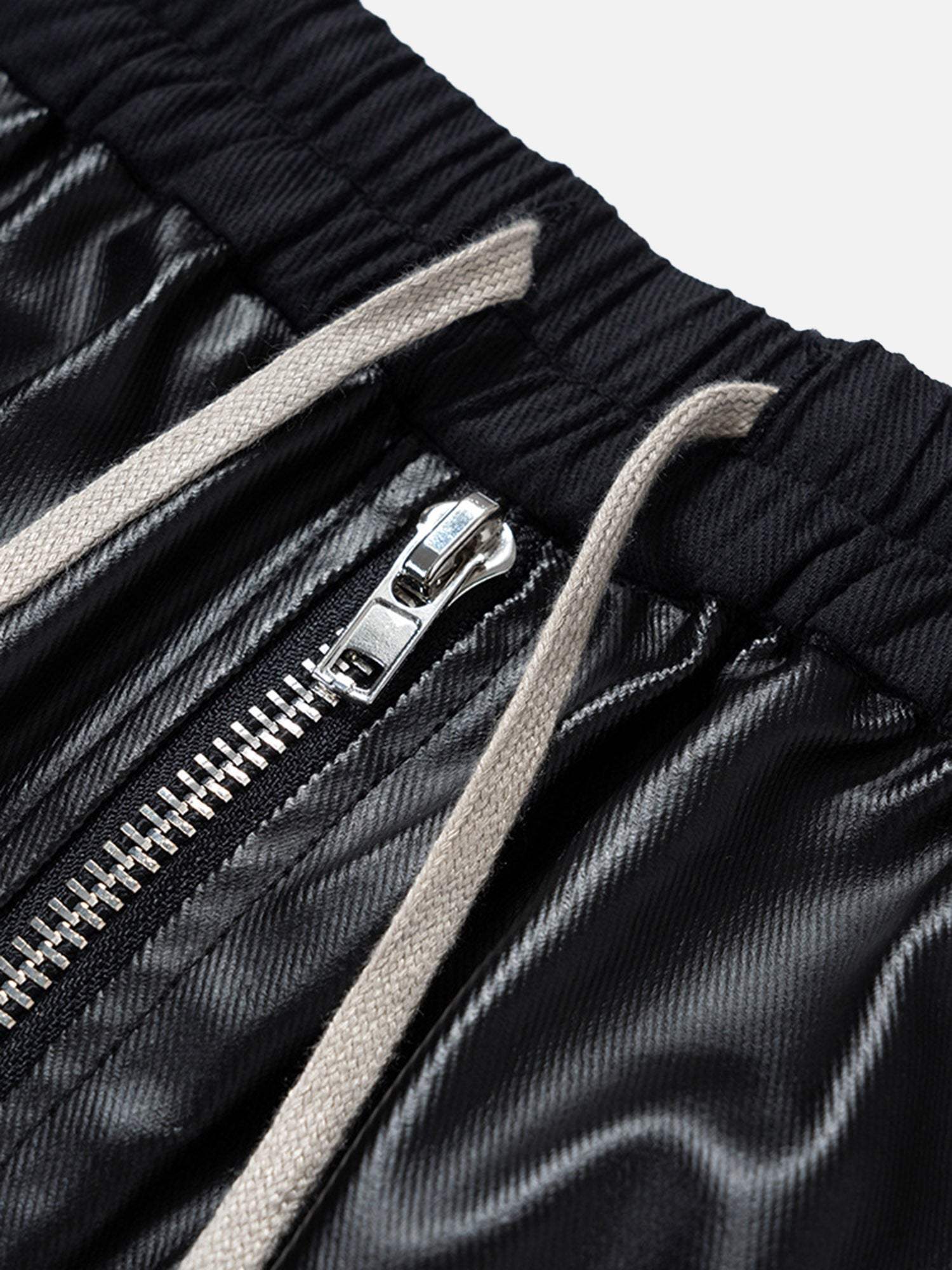 Layered Three-dimensional Pocket Wide-leg Flared Pants-4545