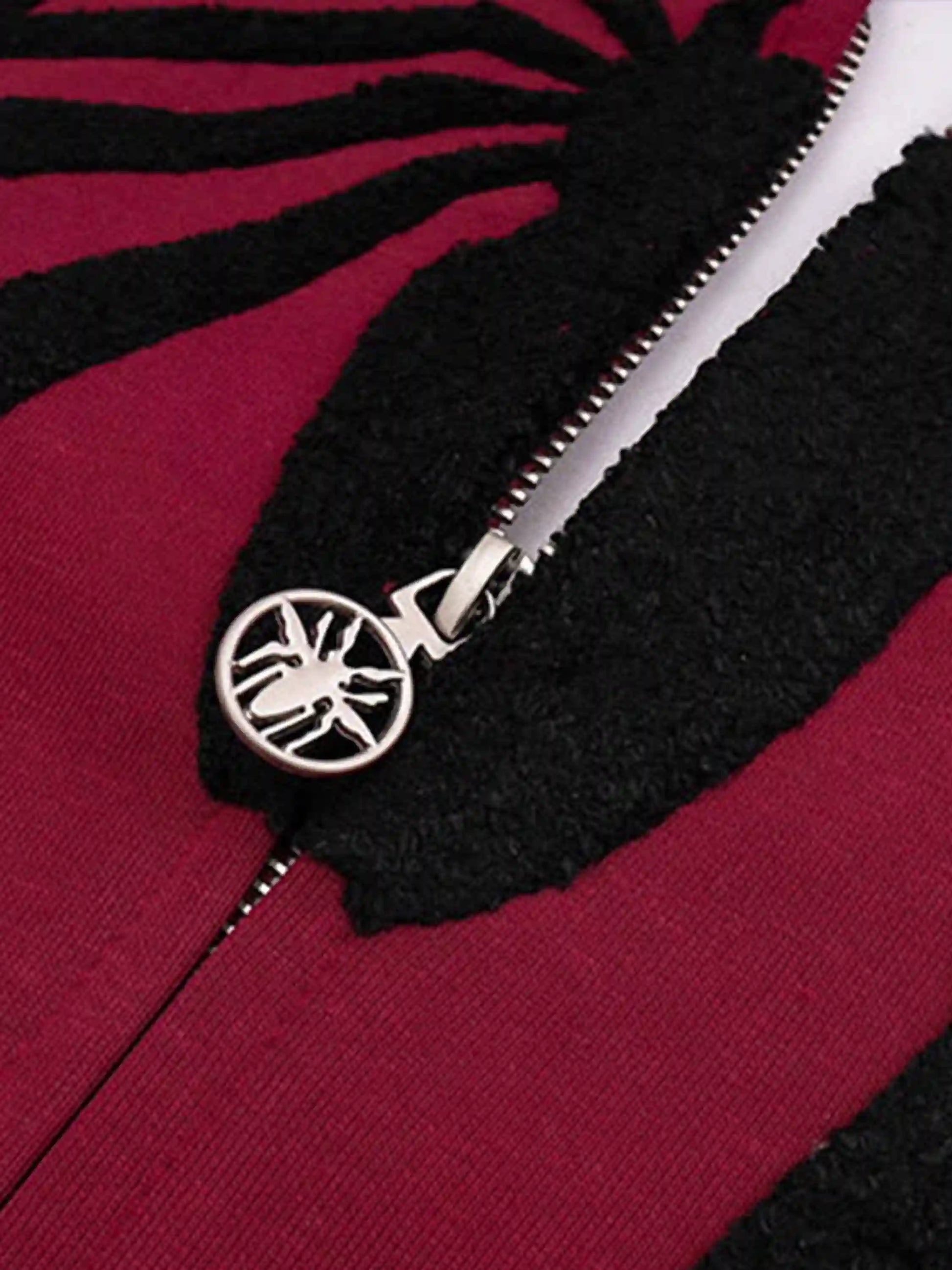 Disguisen American Spider Towel Embroidery Cardigan Hoodie