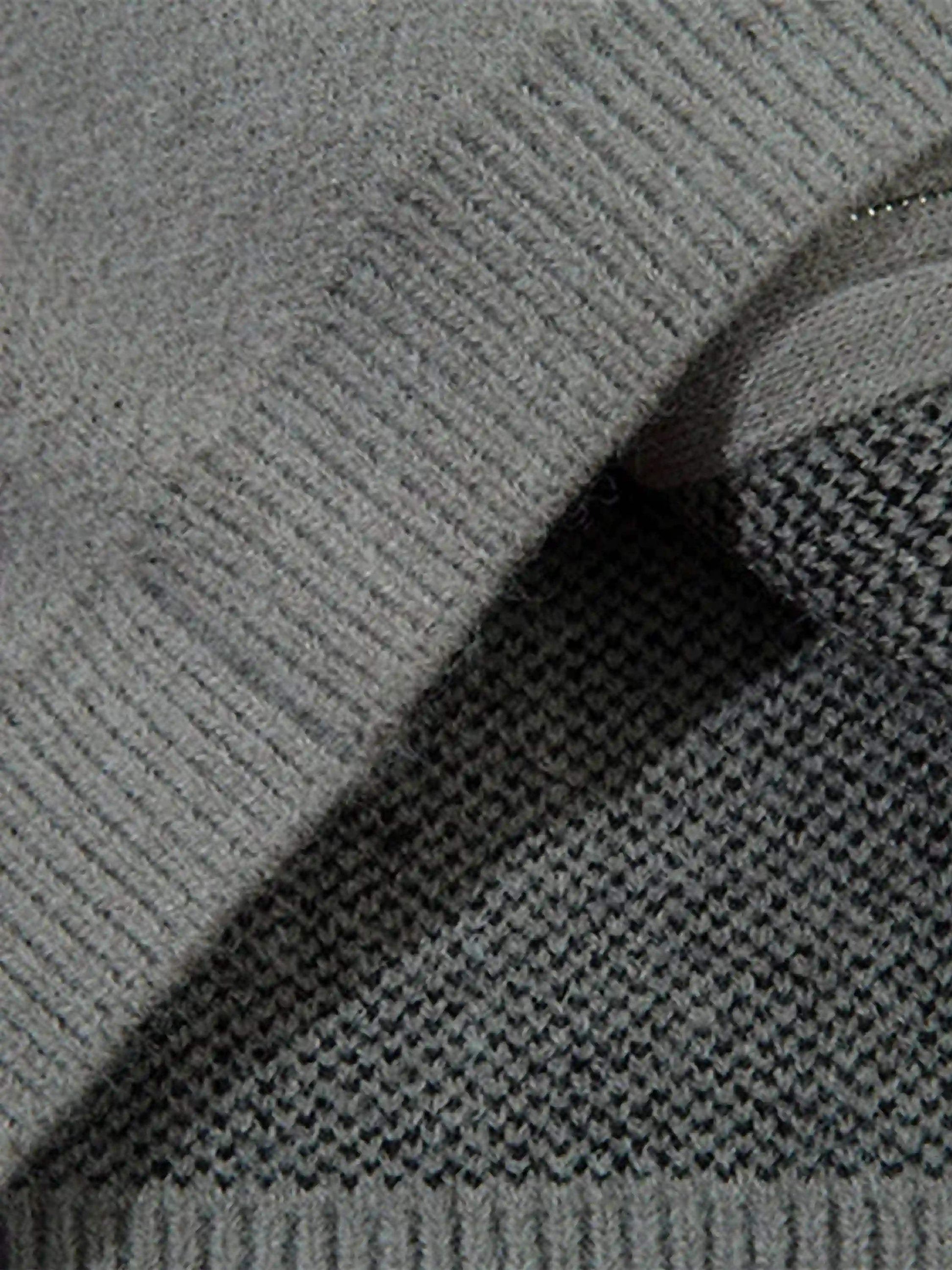 Disguisen High Street Abstract Pattern Zipper Stand Collar Cardigan