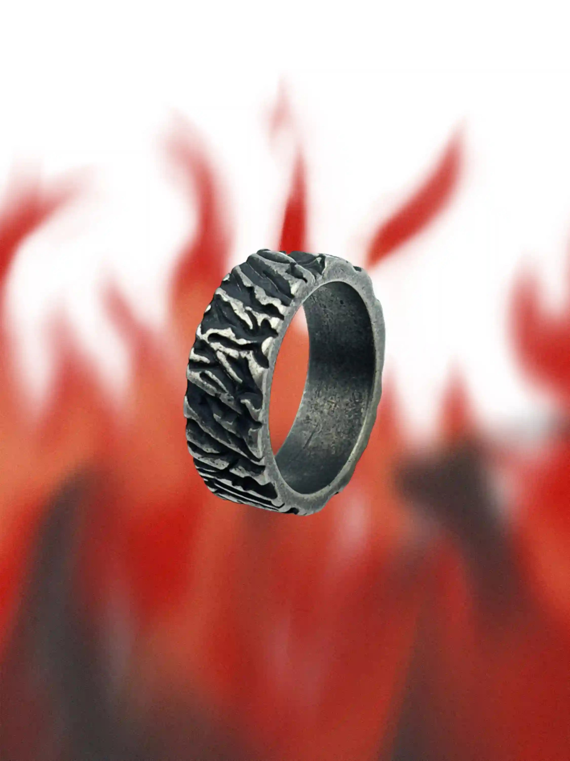 Vintage Bark Texture Ring