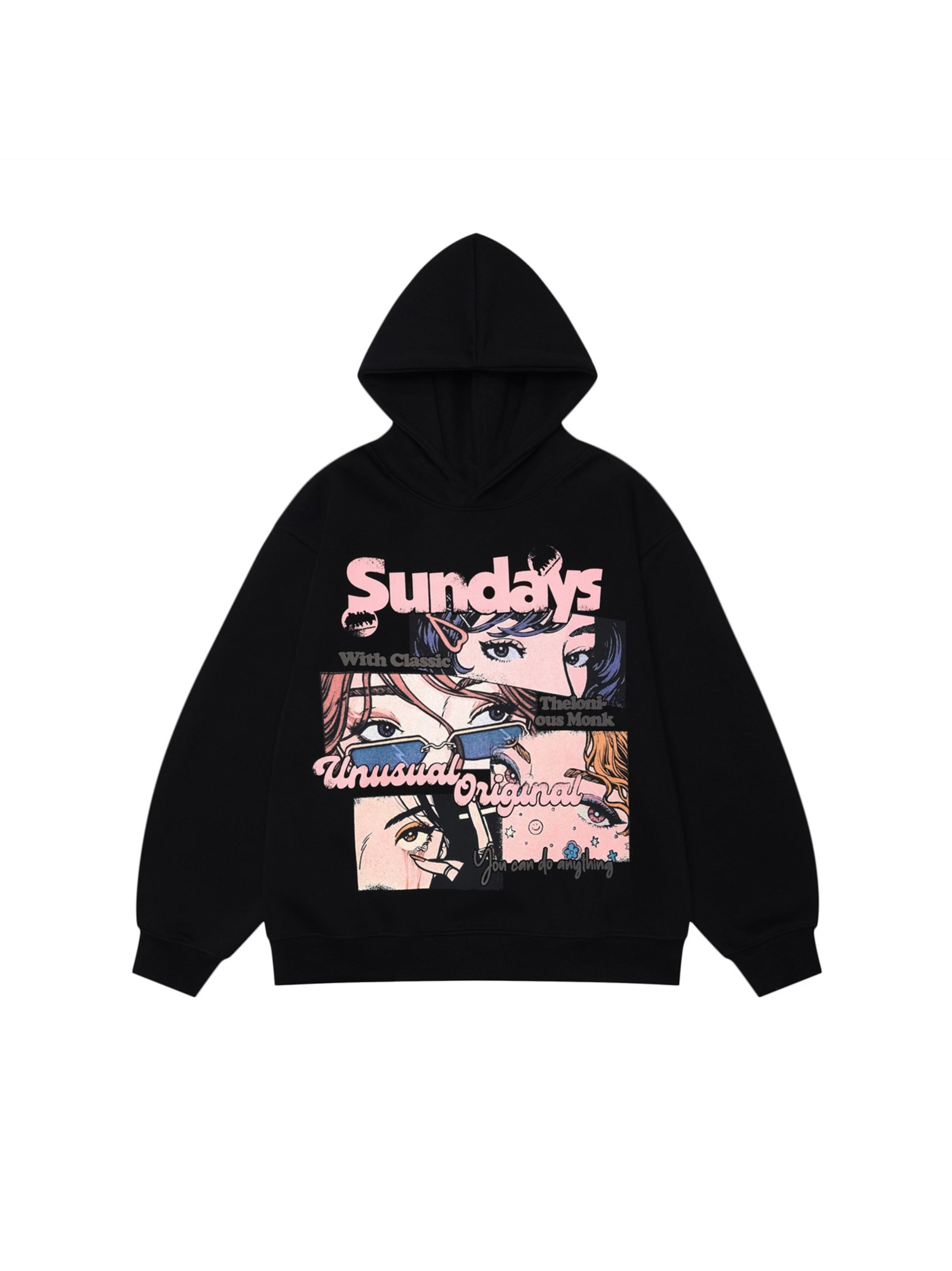 Anime Print Hoodie