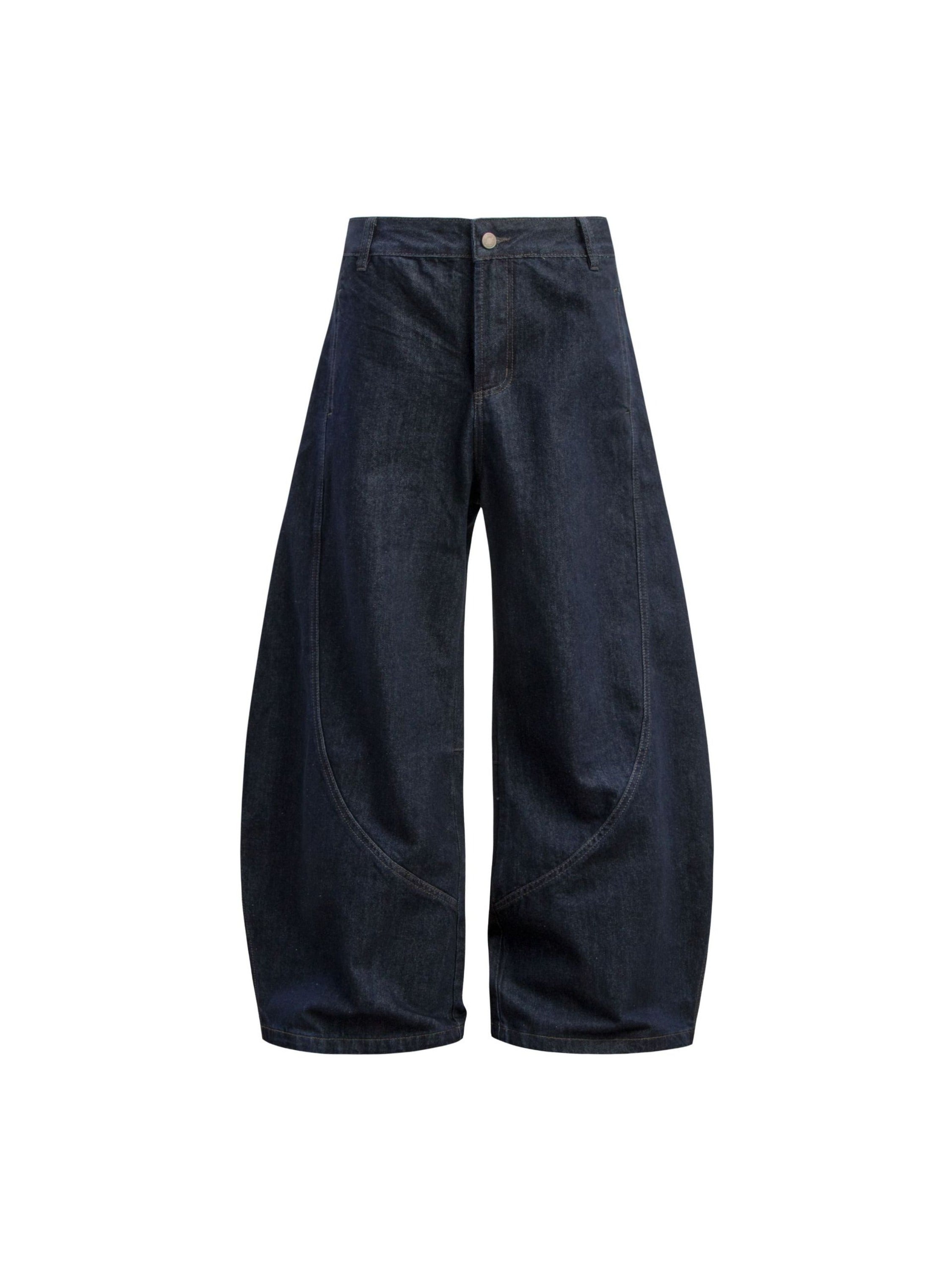 Washed Curved Jeans