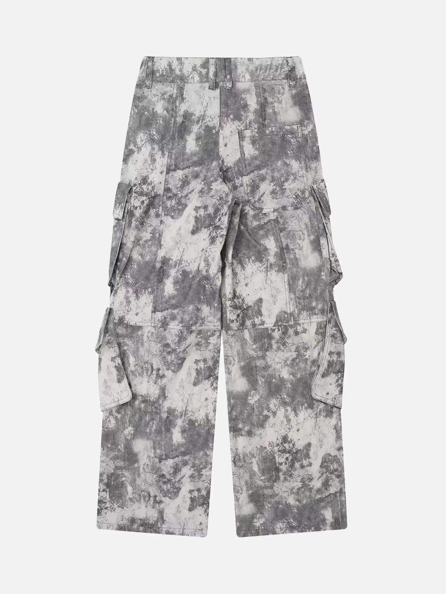 Disguisen French Loose Pocket Printed Mid-rise Cargo Pants