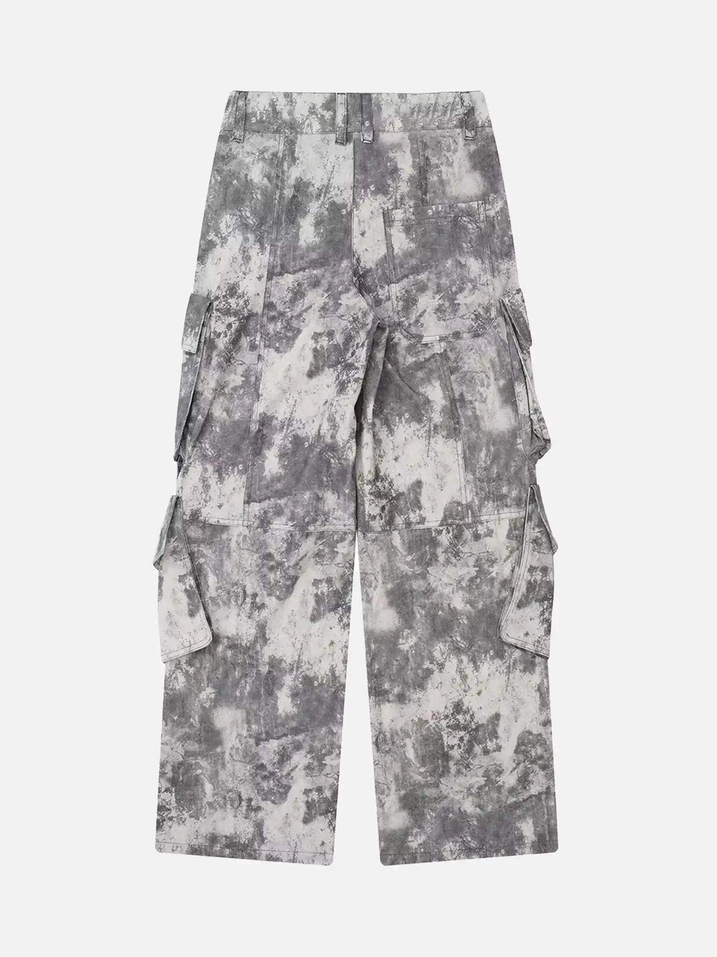 Disguisen French Loose Pocket Printed Mid-rise Cargo Pants