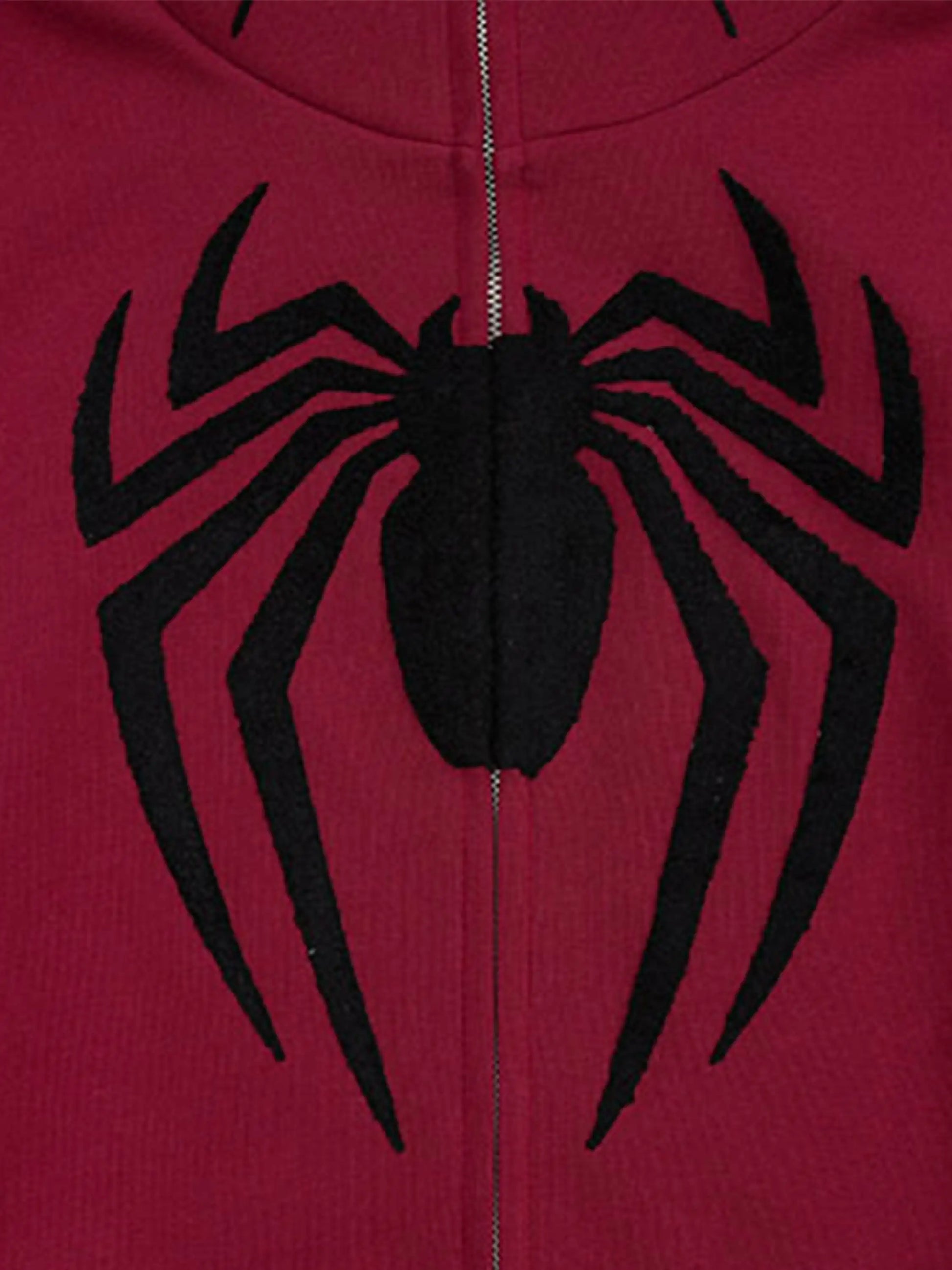Disguisen American Spider Towel Embroidery Cardigan Hoodie