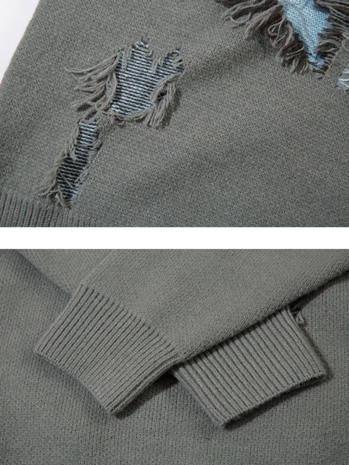 Vintage High Street Ripped Butterfly Sweater