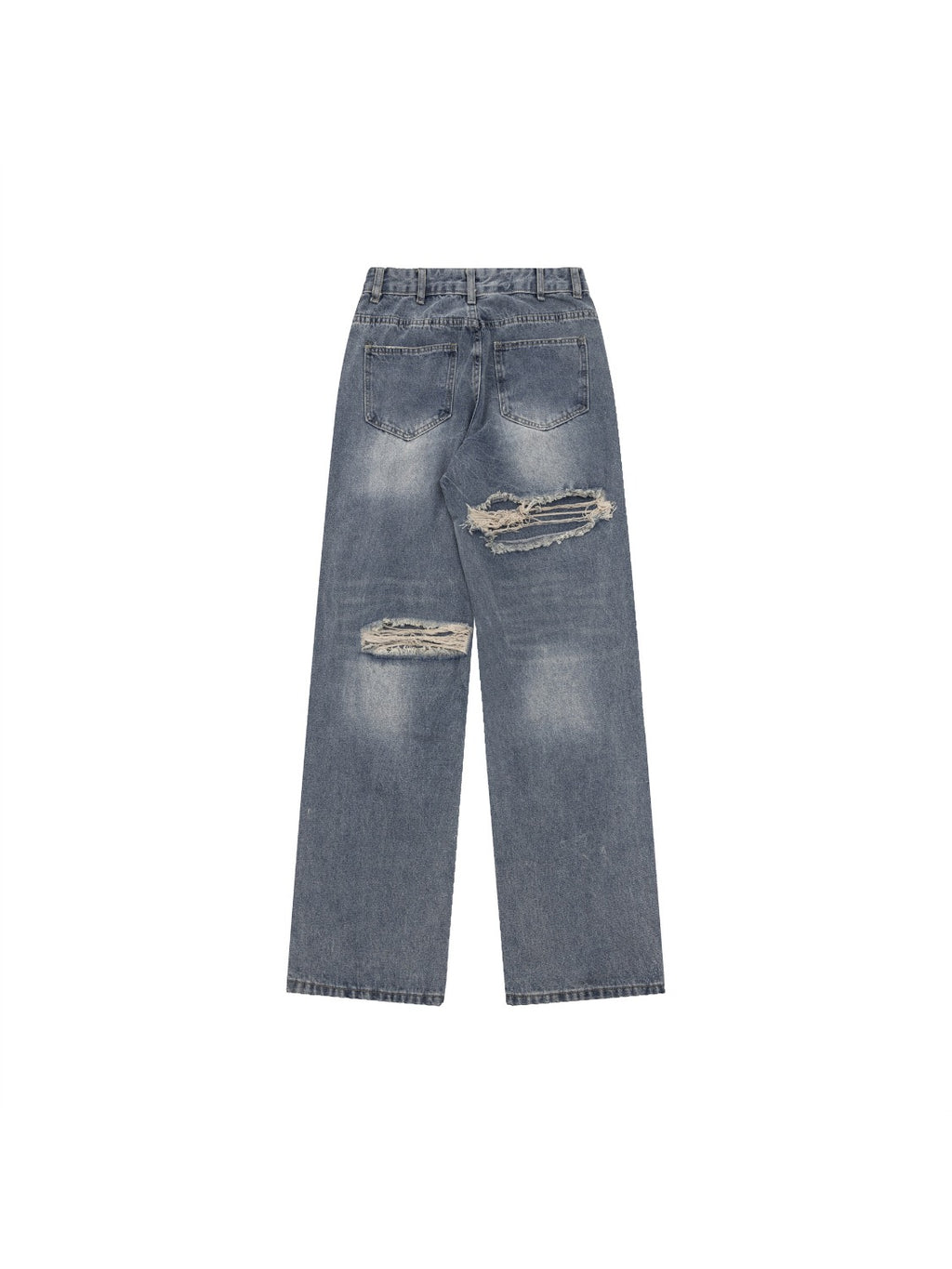 Hamburger French Fries Ripped Jeans