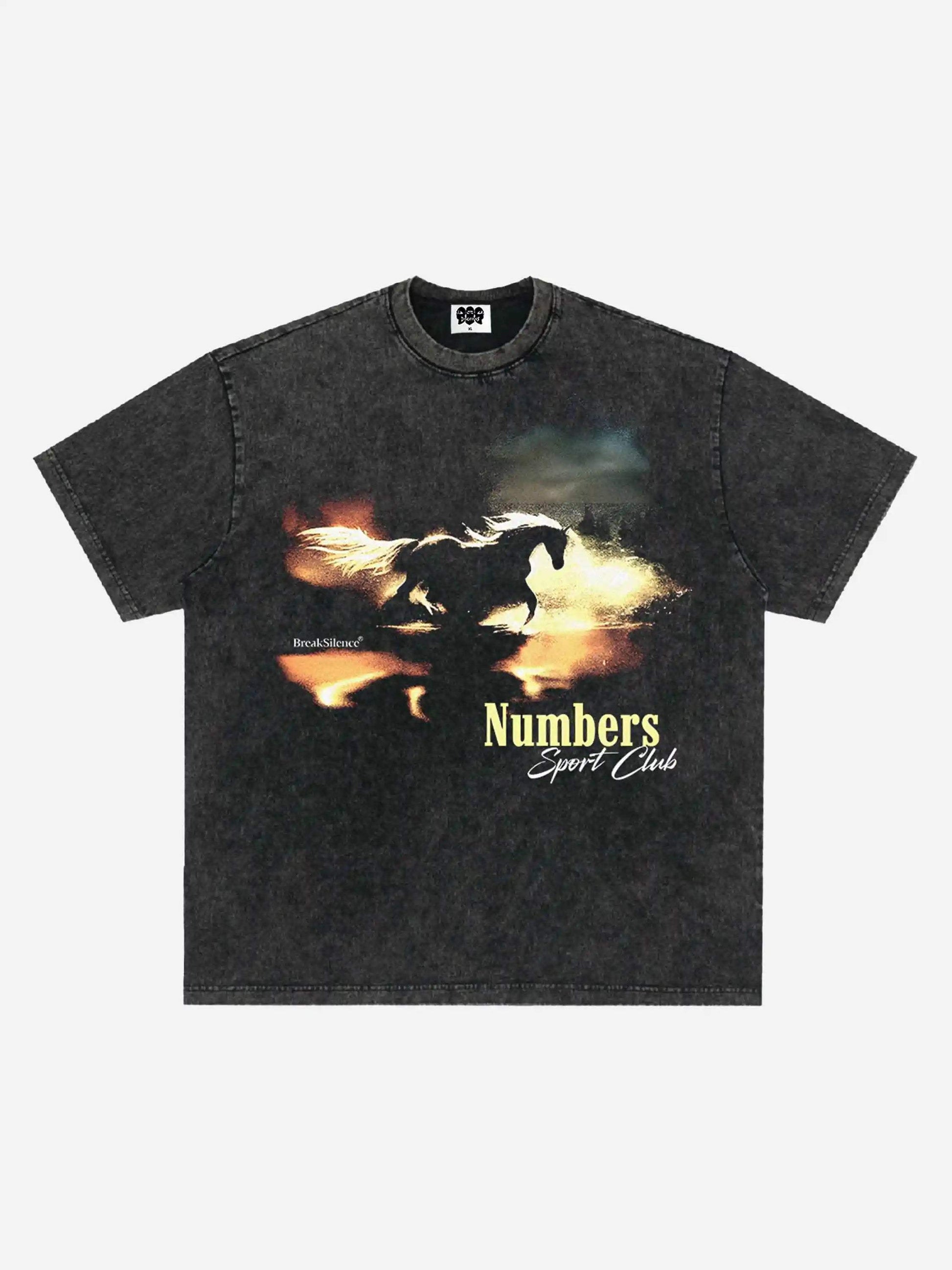 Disguisen Wild Horse Retro Street T-Shirt