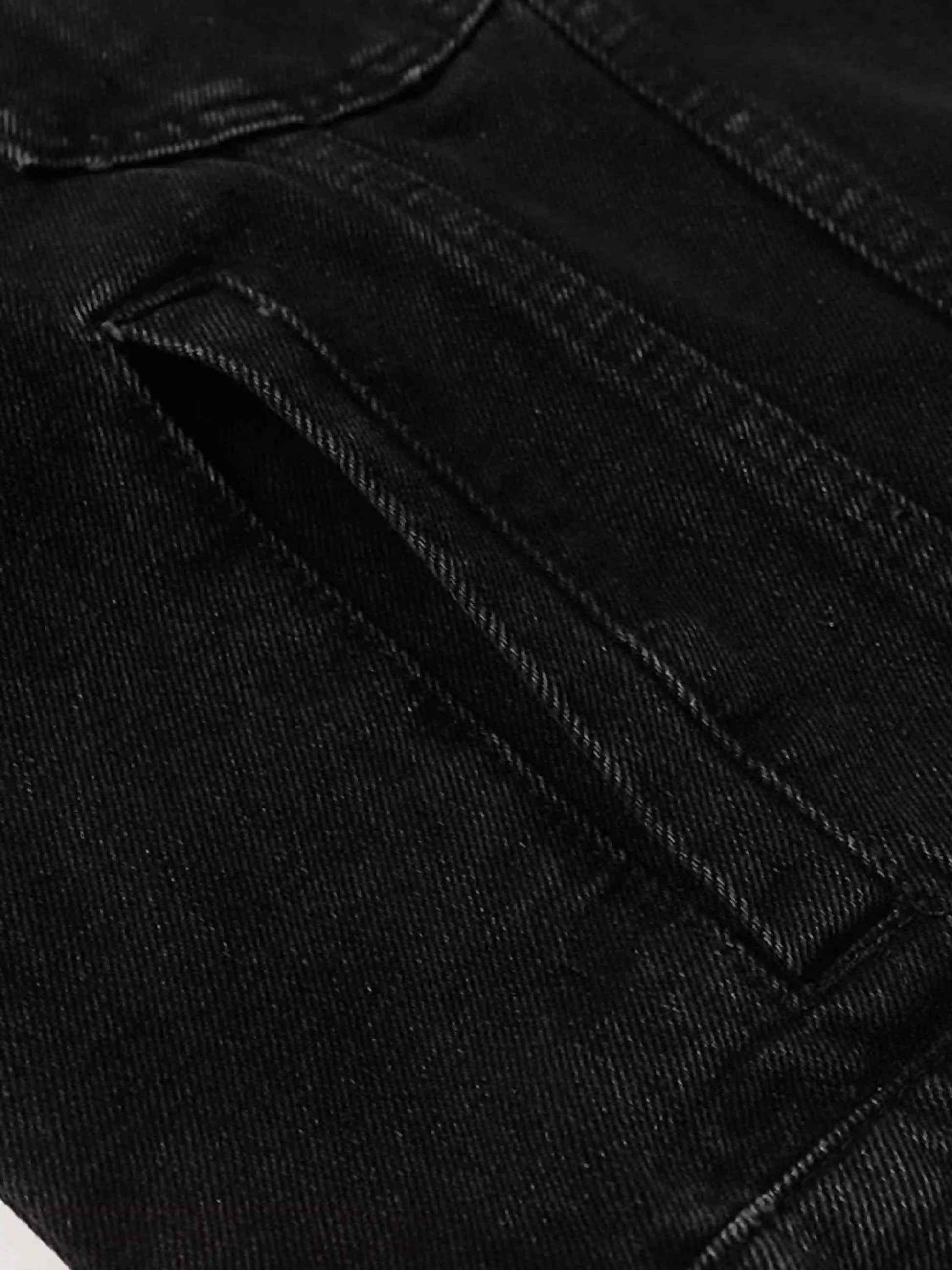 Disguisen Hip-Hop Hand Painted Dirty Denim Jacket