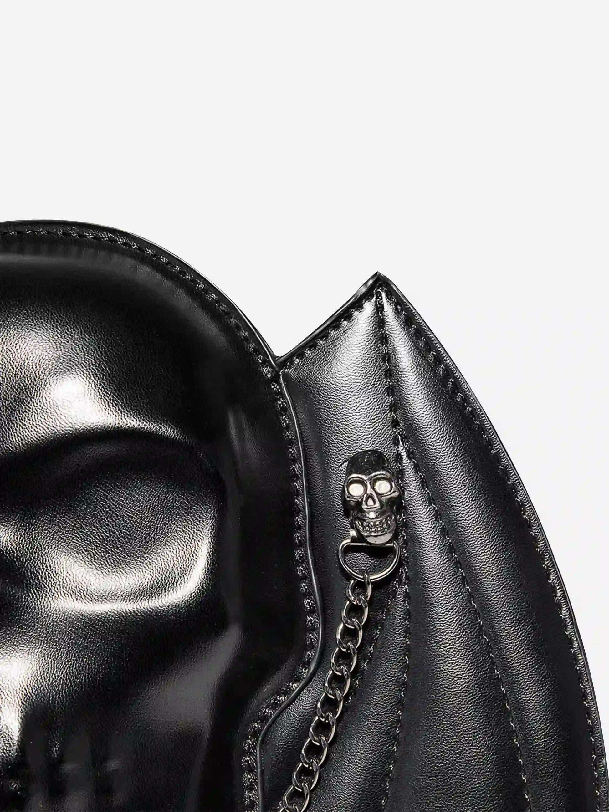 Skull Bat Chain Shoulder Bag