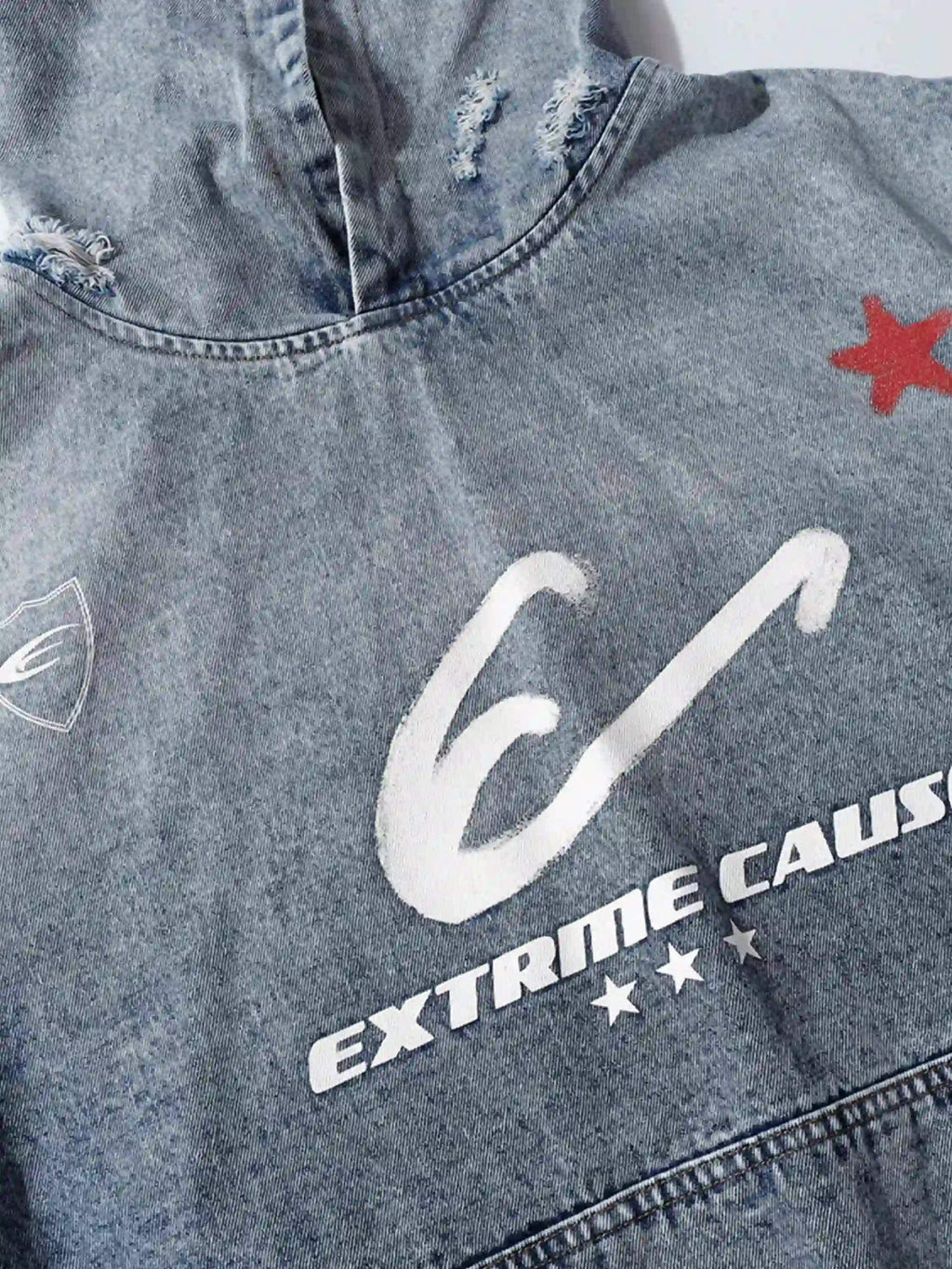 Disguisen American Street Gradient Denim Hoodies